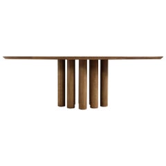 *Deal for Melanie* Modern Dining Room Oval Table Solid Oak Pedestal B