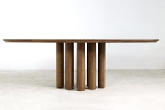 *Deal for Paige* Modern Dining Room Oval Table Solid Oak Pedestal