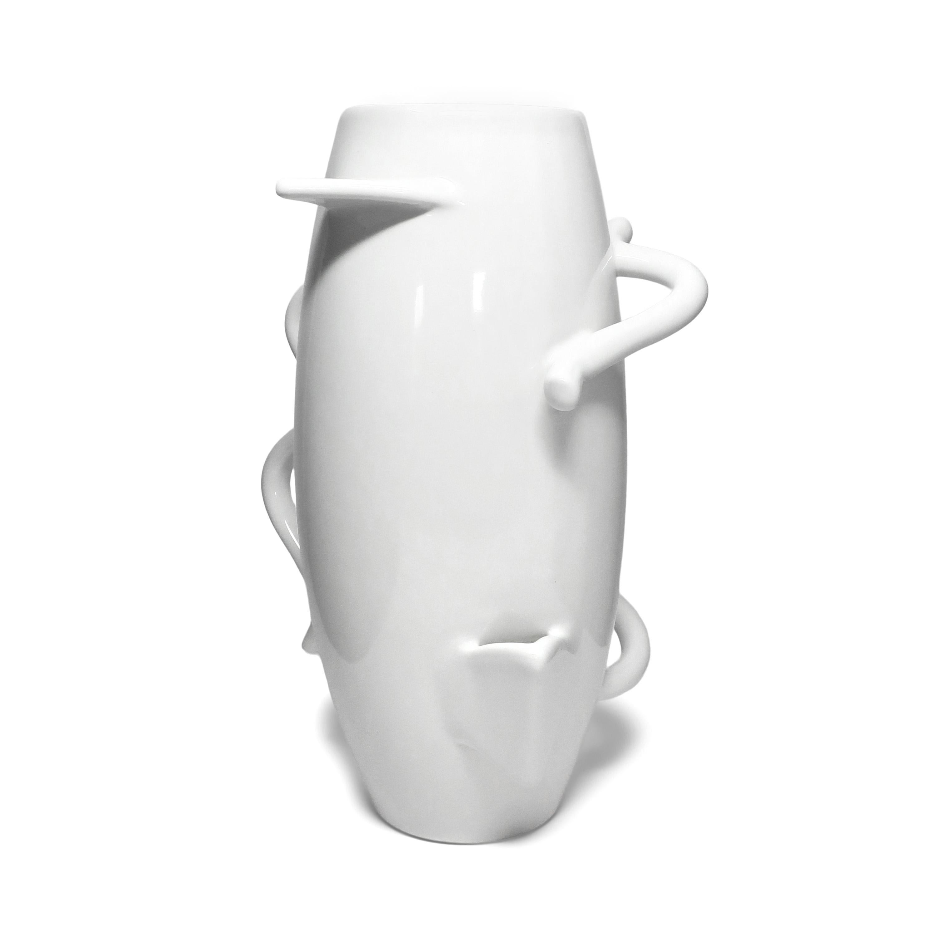 Postmoderne Vase en porcelaine Dealbata d'Alessandro Mendini pour Zanotta, 1987 en vente