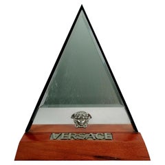 Dealer Counter Advertising Mirror "Versace", 1980s