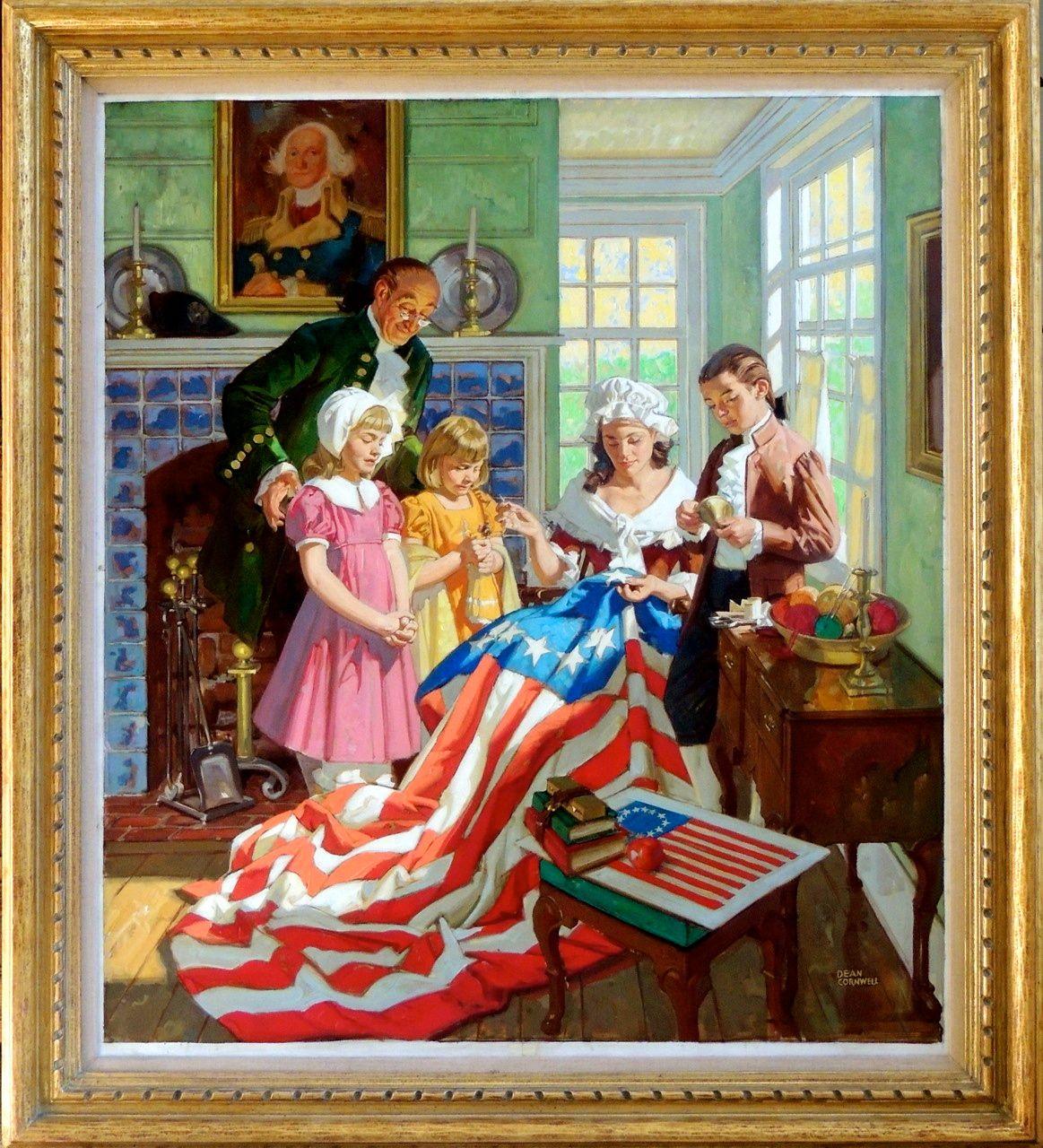 Betsy Ross - Painting de Dean Cornwell