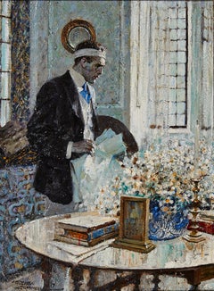 Homme à la tête bandée, illustration du Saturday Evening Post