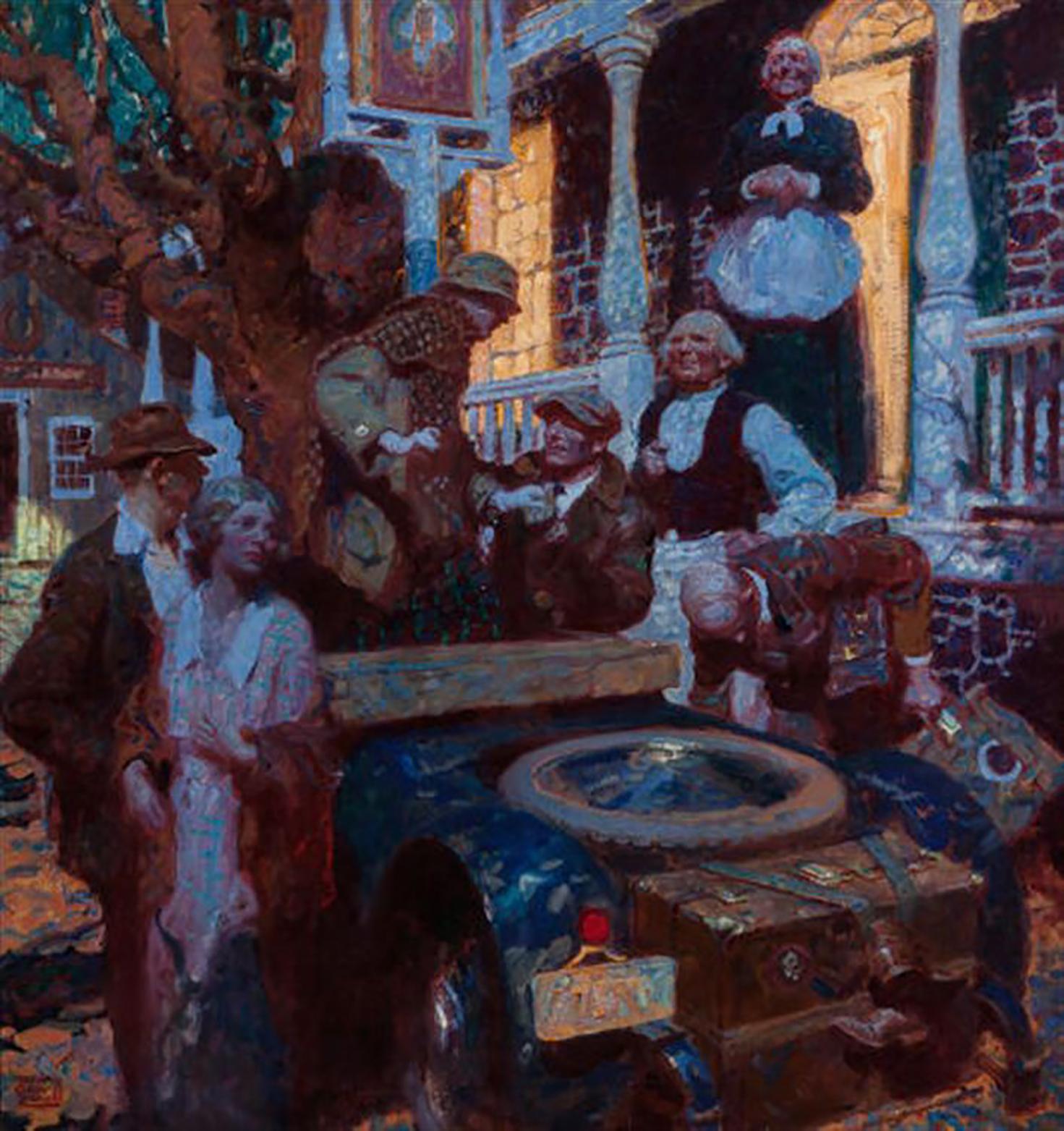 Figurative Painting de Dean Cornwell - The Great Things of Life-Travel, Anuncio de General Electric, 1921