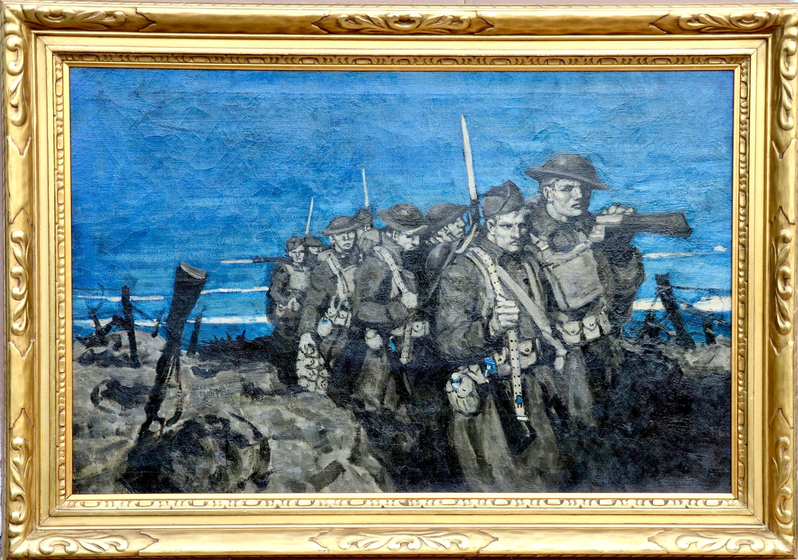 World War I Army Corps on the March - Painting by Dean Cornwell