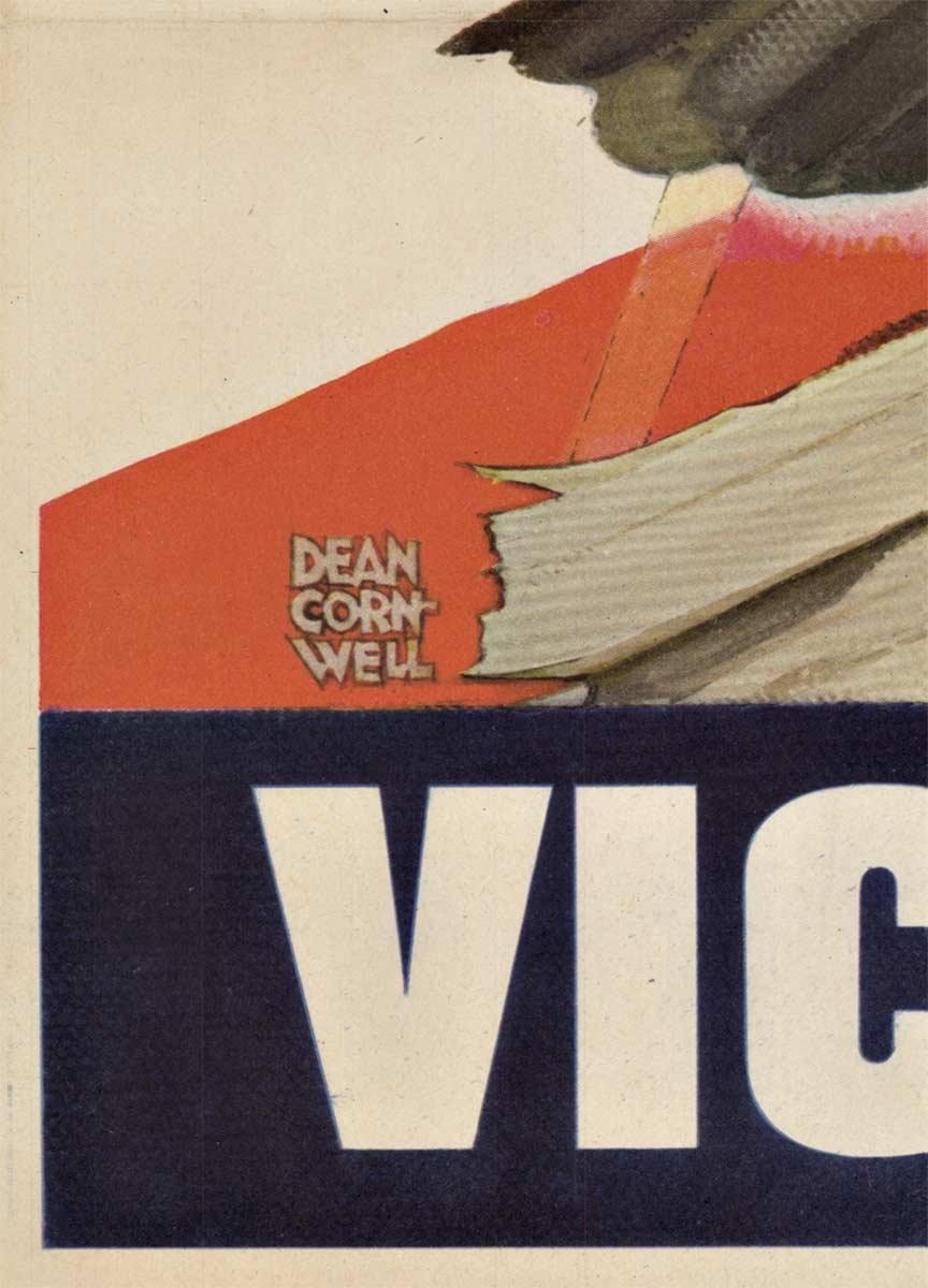 Original Victory Loan ( prêt de guerre)  Affiche vintage « Victory - now you can invest in it ! » - Noir Animal Print par Dean Cornwell