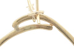 Dean Davidson 18k Yellow Gold .20ctw Diamond Free Form Circle Matte Earrings