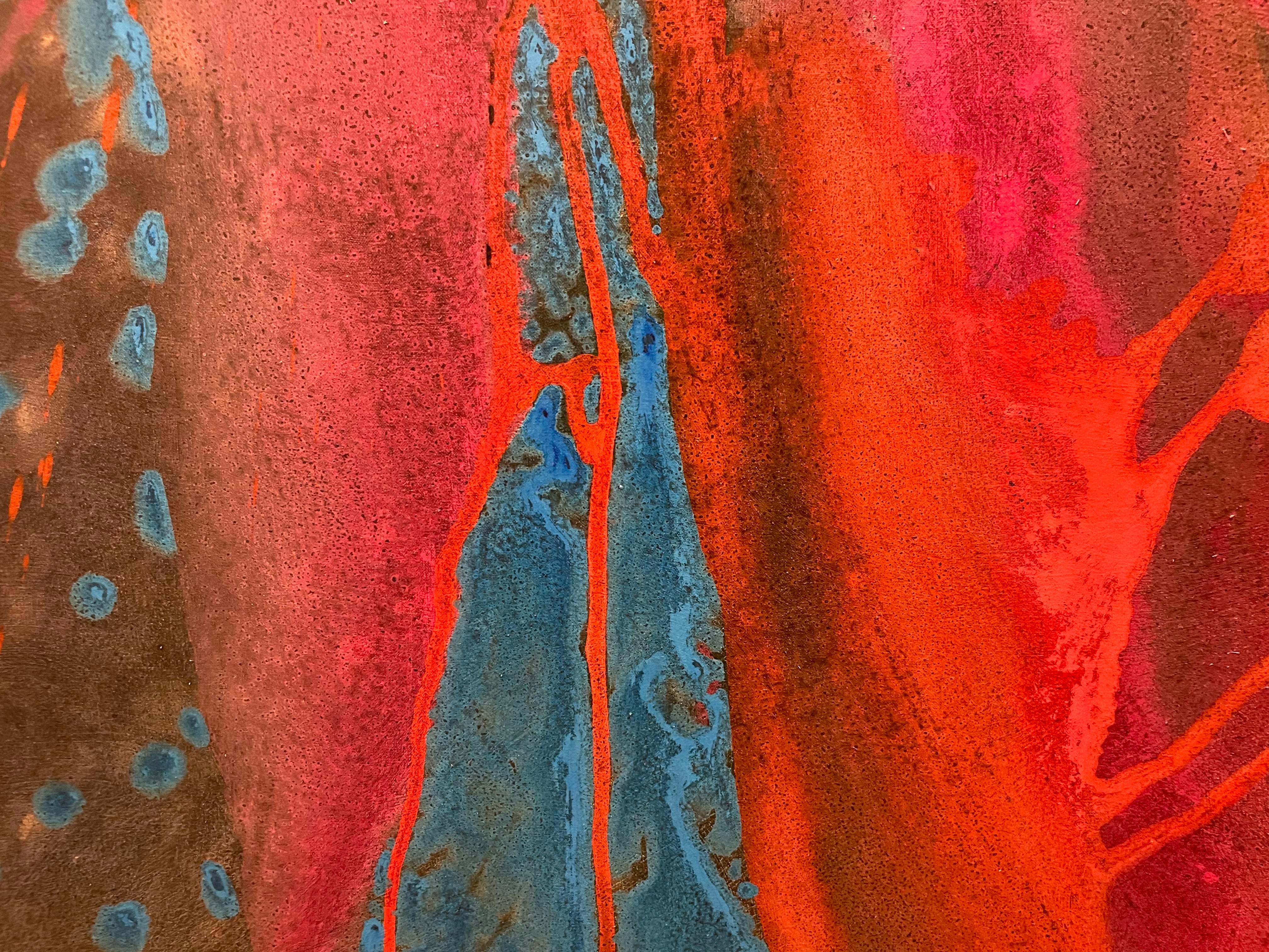 The Magus - Sometimes a Cigar is Just a Cigar, Grande peinture surréaliste d'un magicien en vente 9