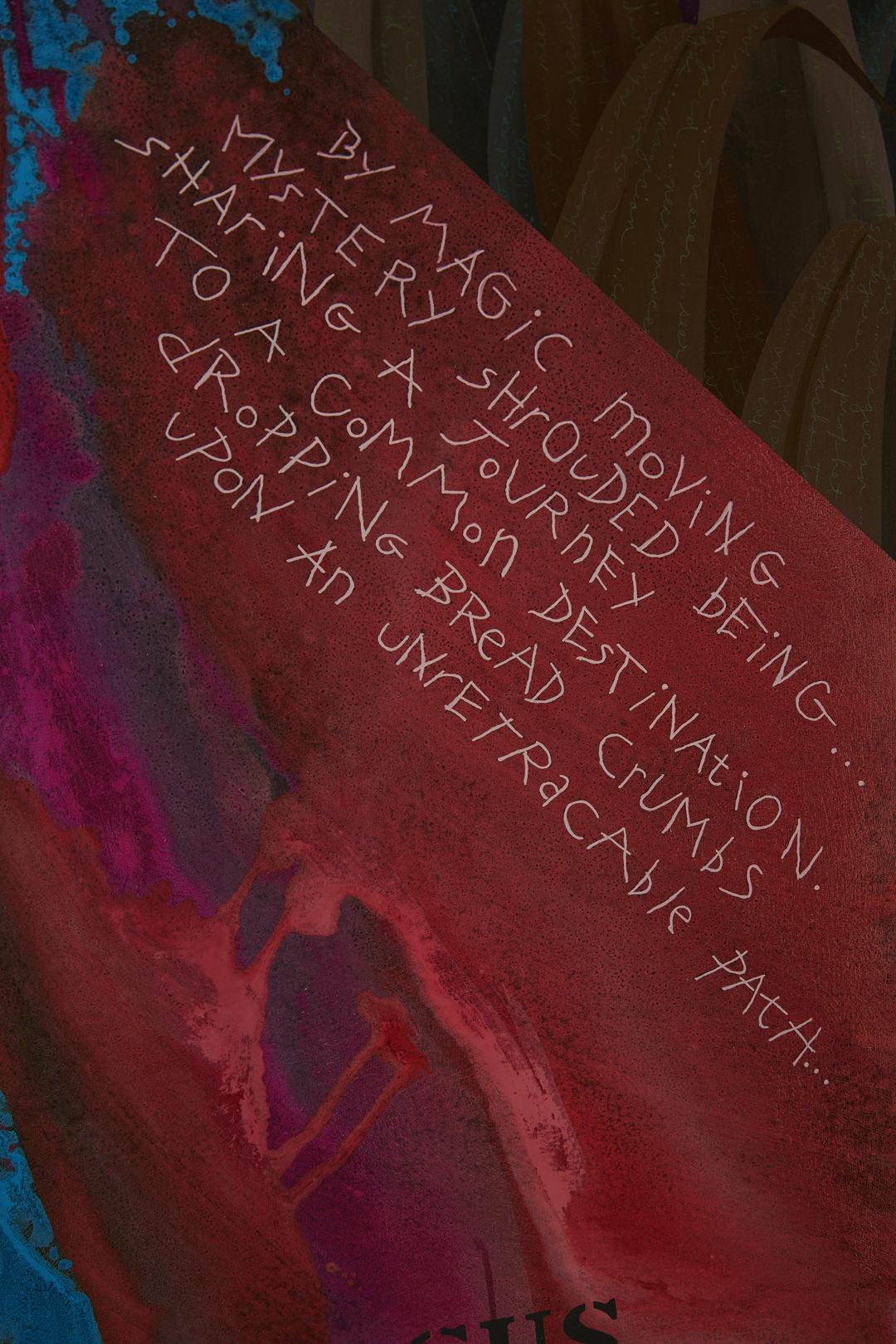 The Magus - Sometimes a Cigar is Just a Cigar, Grande peinture surréaliste d'un magicien - Painting de Dean Drahos