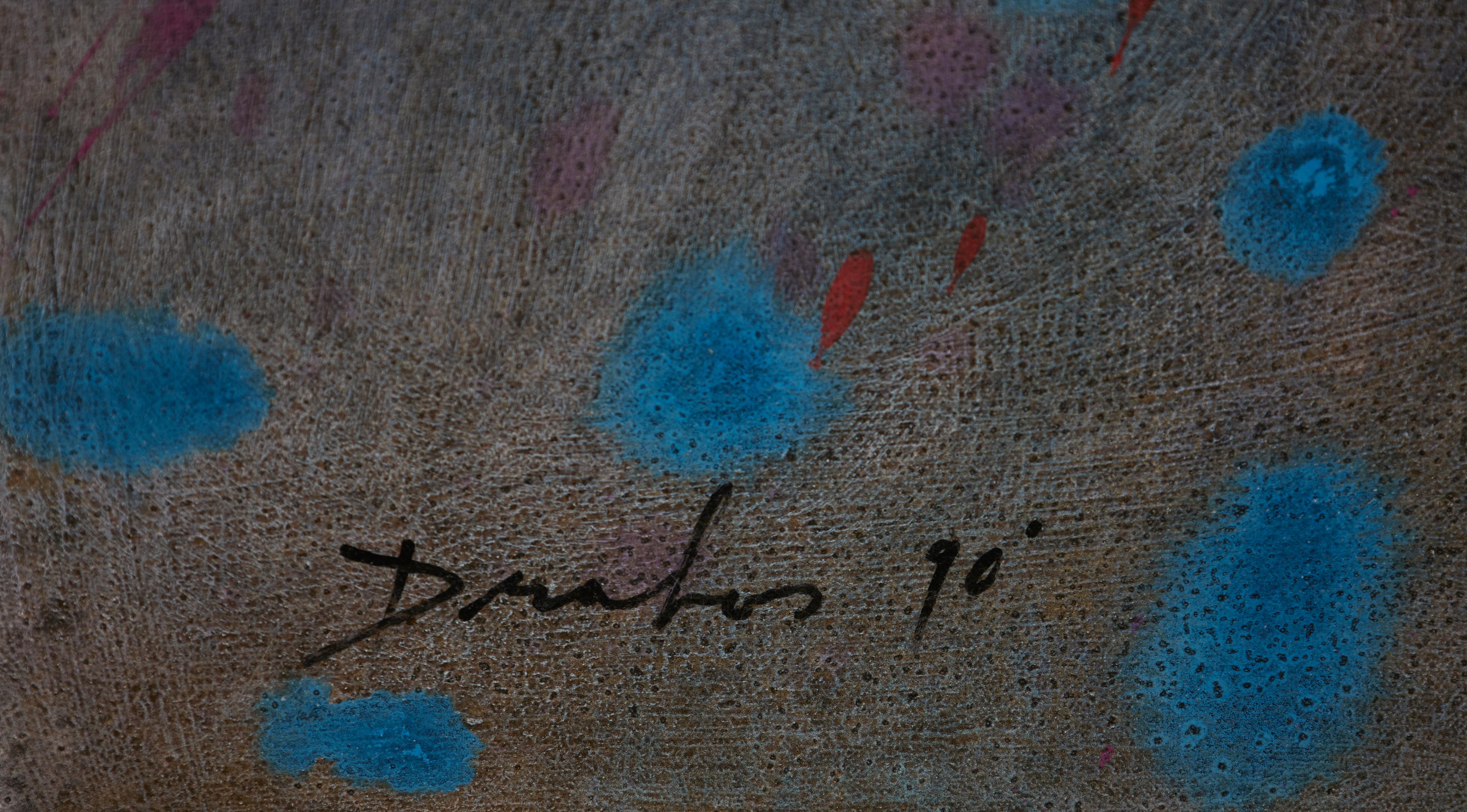 The Magus - Sometimes a Cigar is Just a Cigar, Grande peinture surréaliste d'un magicien en vente 1