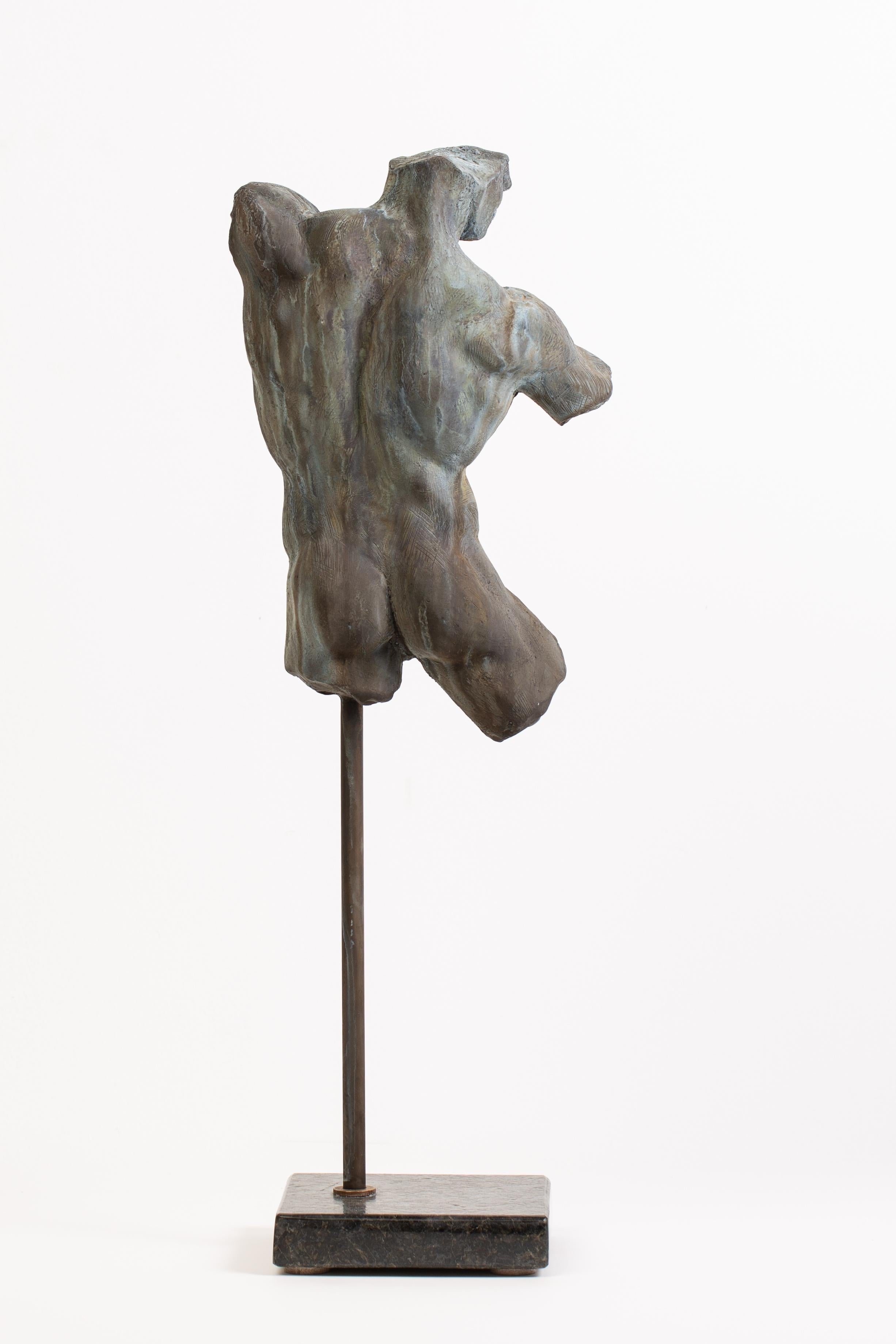 Iron Relic - Bronze männliche Akt-Skulptur Torso im klassischen Stil von Dean Kugler 10