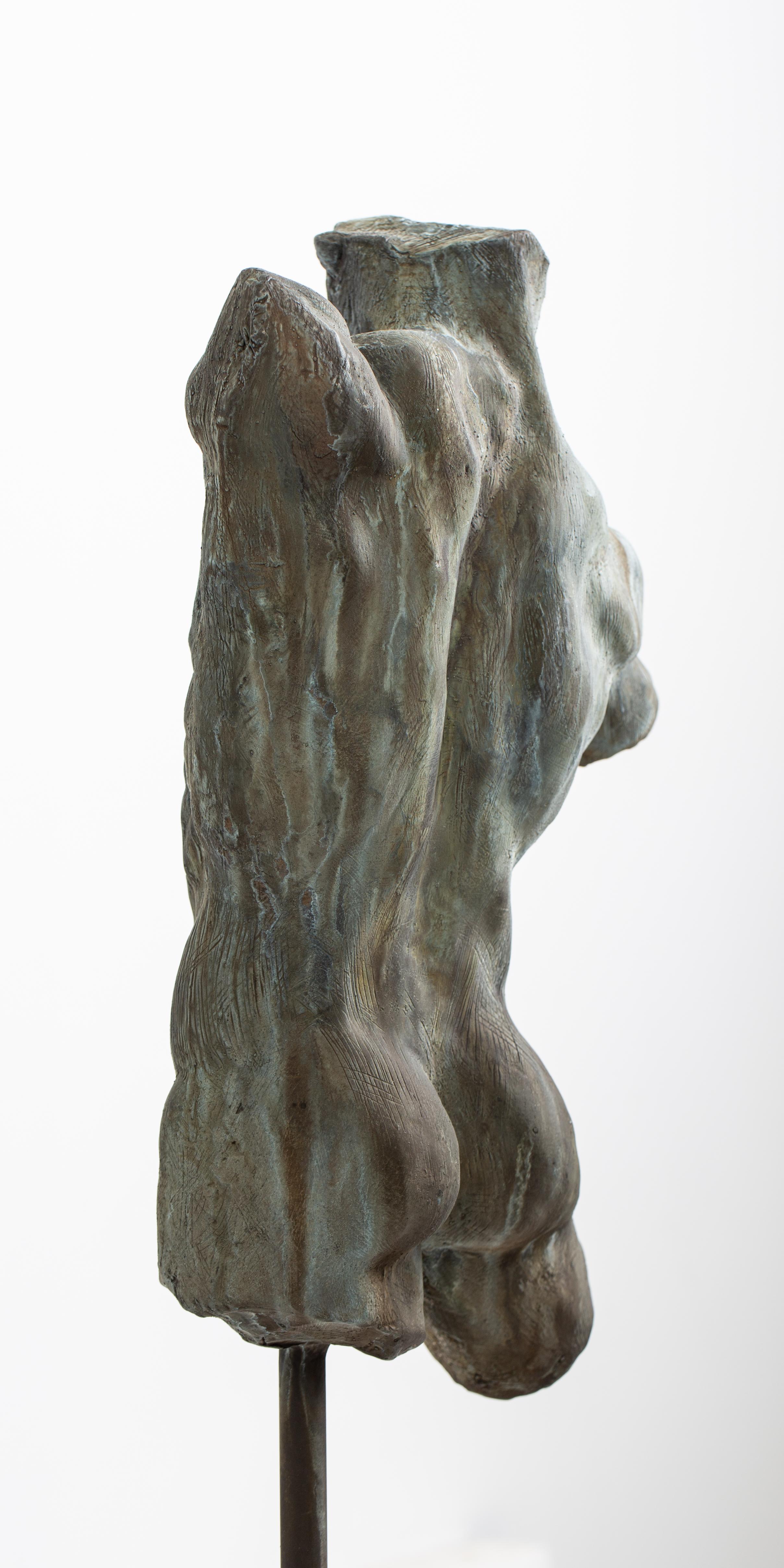 Iron Relic - Bronze männliche Akt-Skulptur Torso im klassischen Stil von Dean Kugler 12