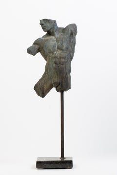 Iron Relic - Bronze Male Nude Sculpture Torso in Classical Style by Dean Kugler