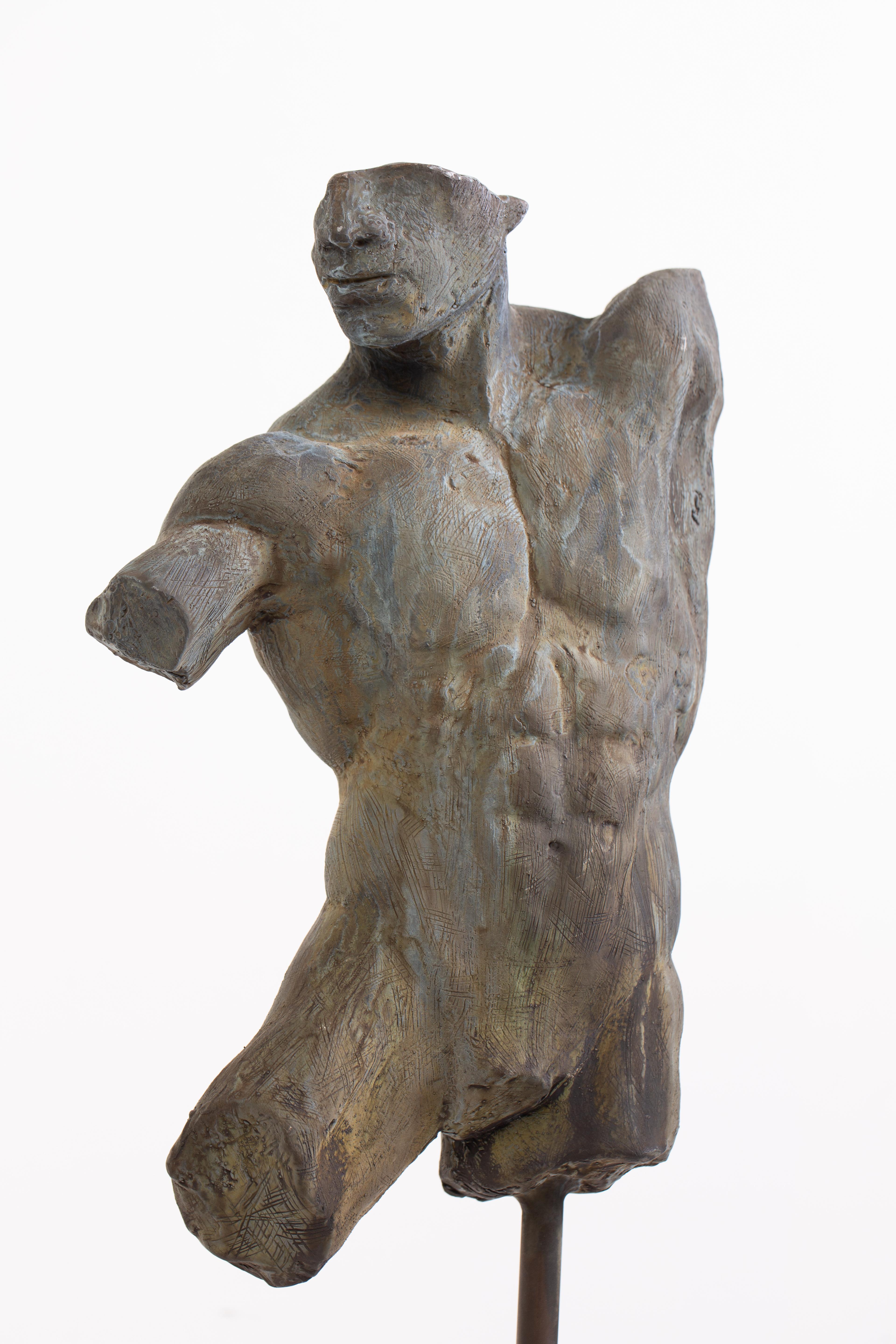Iron Relic - Bronze Male Nude Sculpture Torso in Classical Style by Dean Kugler 1