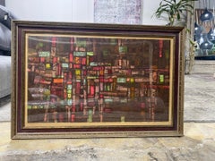 Dean Meeker Signed Limited Ed. Midcentury Silkscreen Serigraph Print Portofino