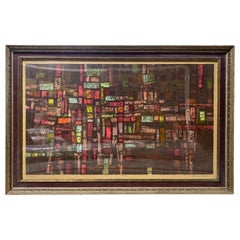 Dean Meeker Signed Limited Ed. Midcentury Silkscreen Serigraph Print Portofino