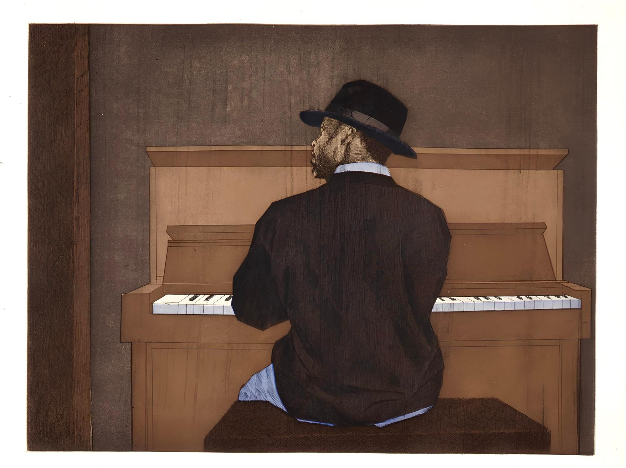 Armonía, Música, Ríos profundos en mi alma - Landscape Print Negro de Dean Mitchell