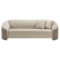 DEAN Modern Sofa covered with two fabrics