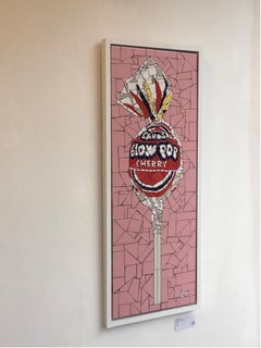 Cherry Blow Pop, Mosaic Tile Pop Art