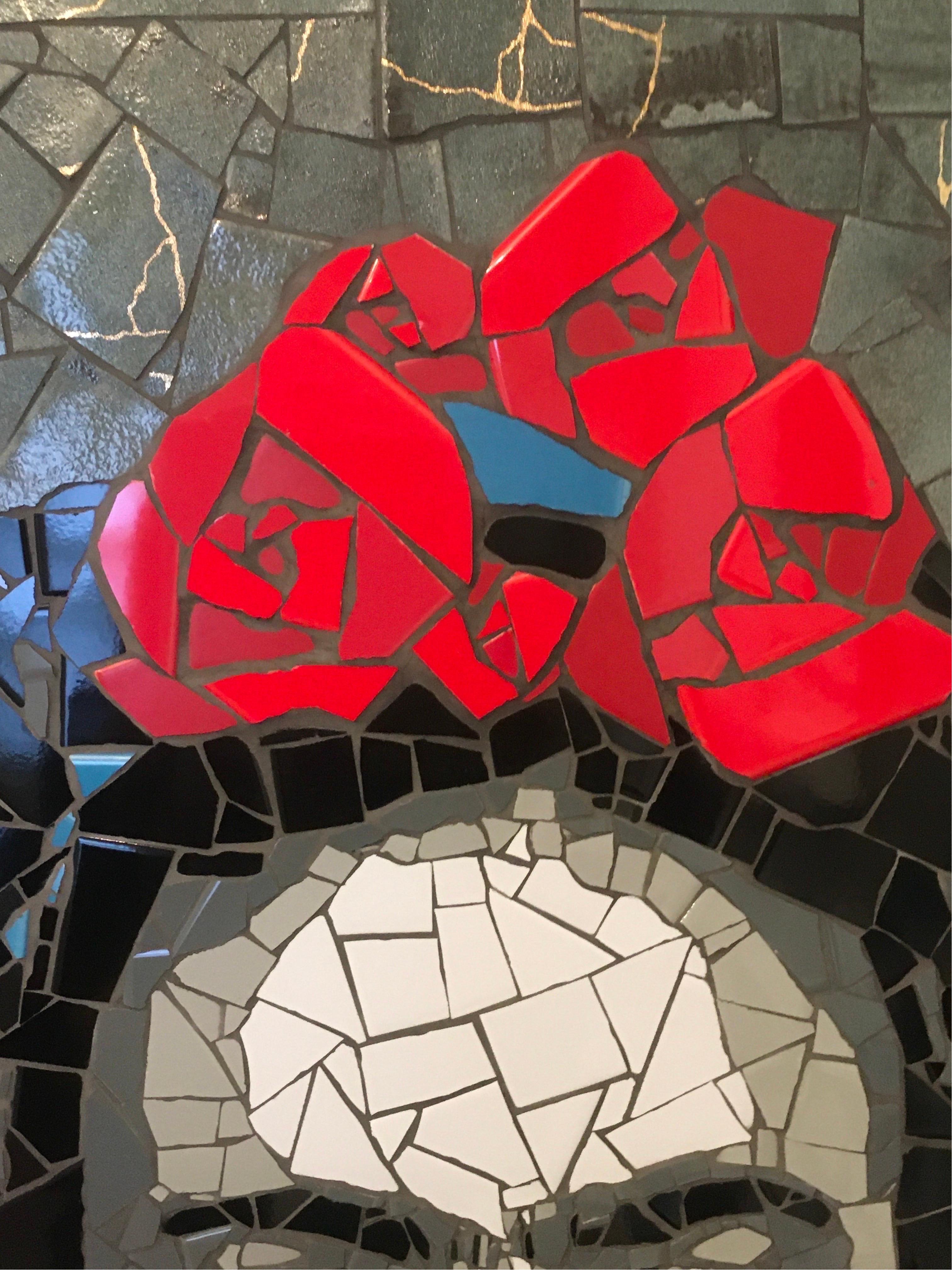 Frida Kahlo, mosaico, ritratto, opera d'arte originale, dimensionale in vendita 1