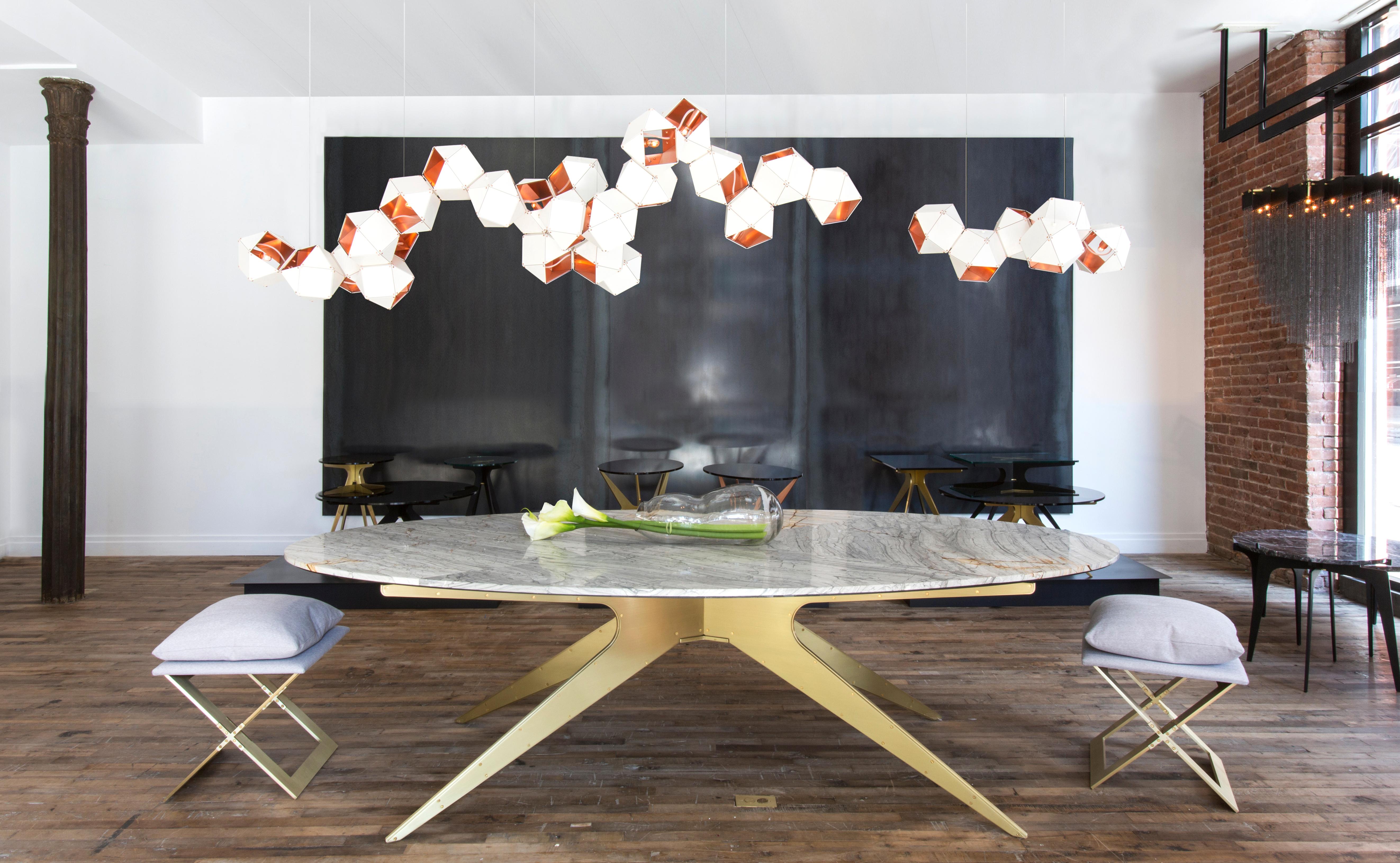 Dean Oval Dining Table by Gabriel Scott im Zustand „Neu“ in Los Angeles, CA