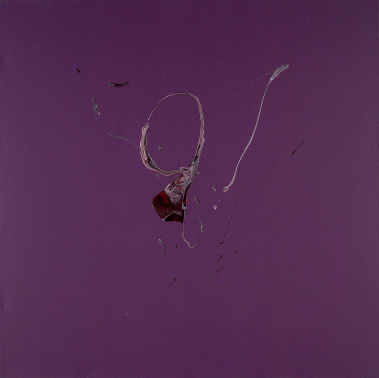 Dean Rossiter Alkalyde Purple Abstract Painting For Sale At