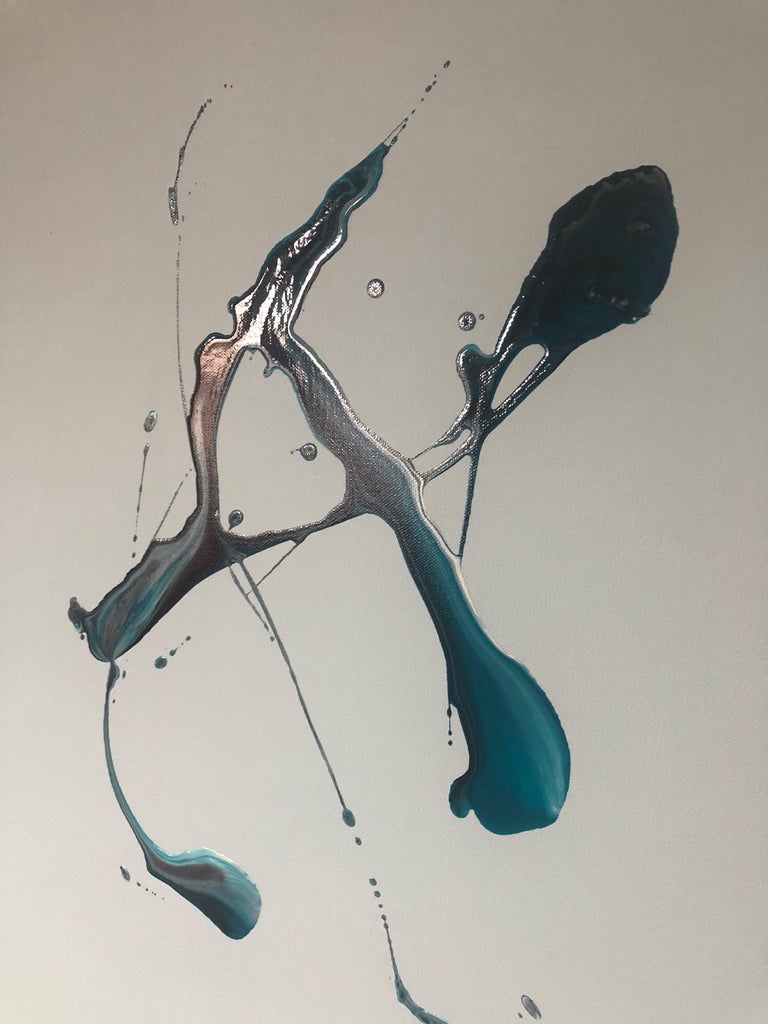 Dean Rossiter "Final Fatal Kiss" abstract painting For Sale at 1stDibs