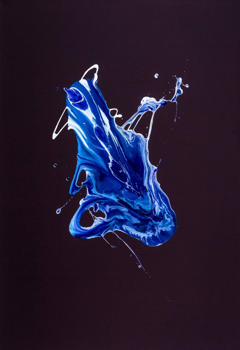 Dean Rossiter "Reaction I" Abstract painting For Sale at 1stDibs