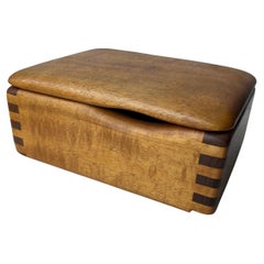 Dean Santner caja de madera / joyería / decorativo . Firmado