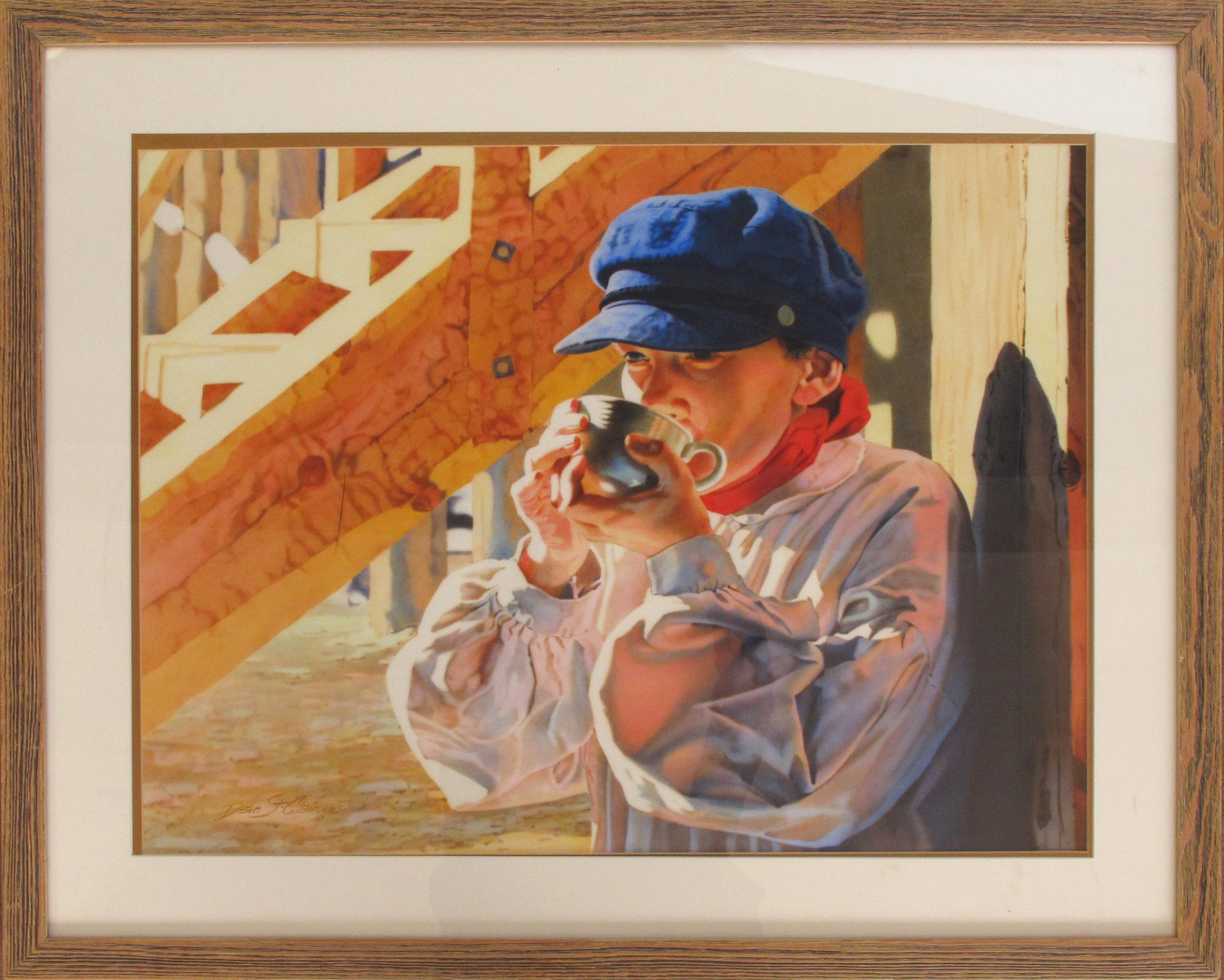 Ein Ort in der Sonne – Painting von Dean St. Clair
