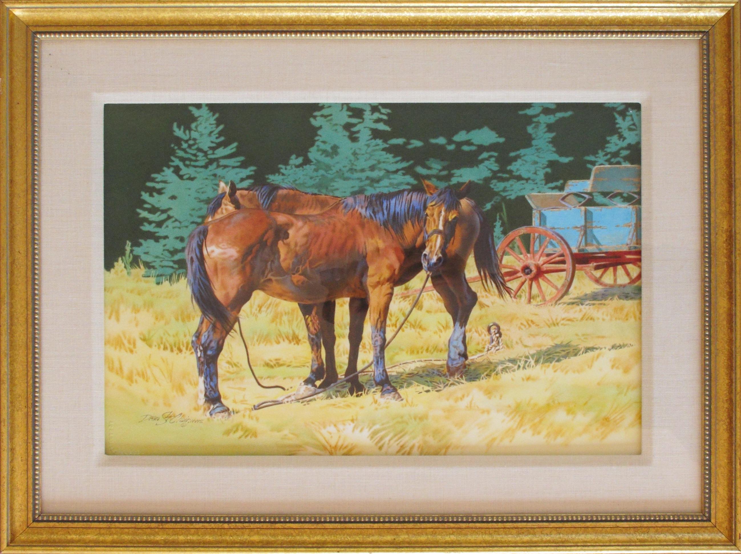 Abgestimmte Paare – Painting von Dean St. Clair