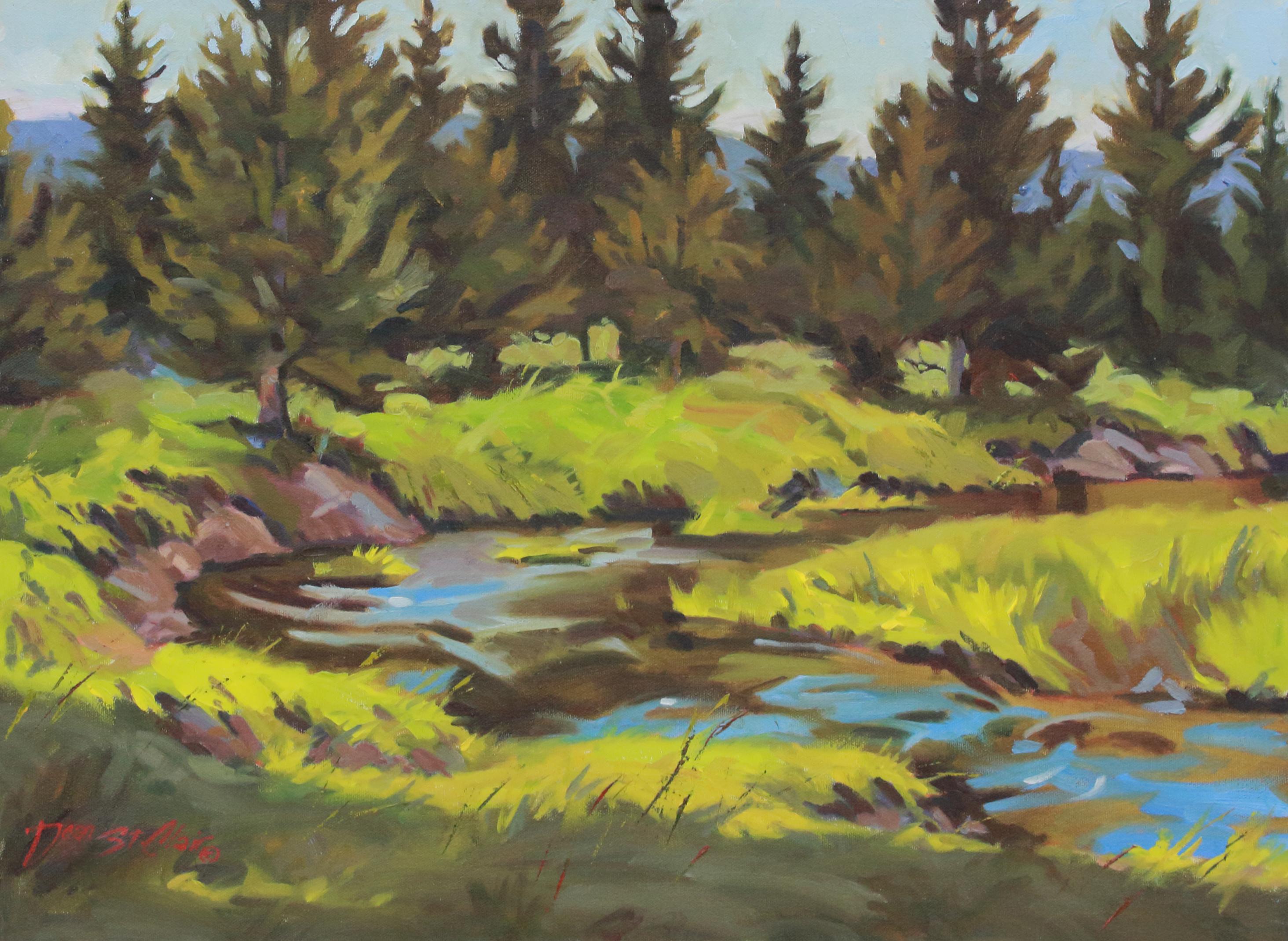 Bergzauber (Impressionismus), Painting, von Dean St. Clair