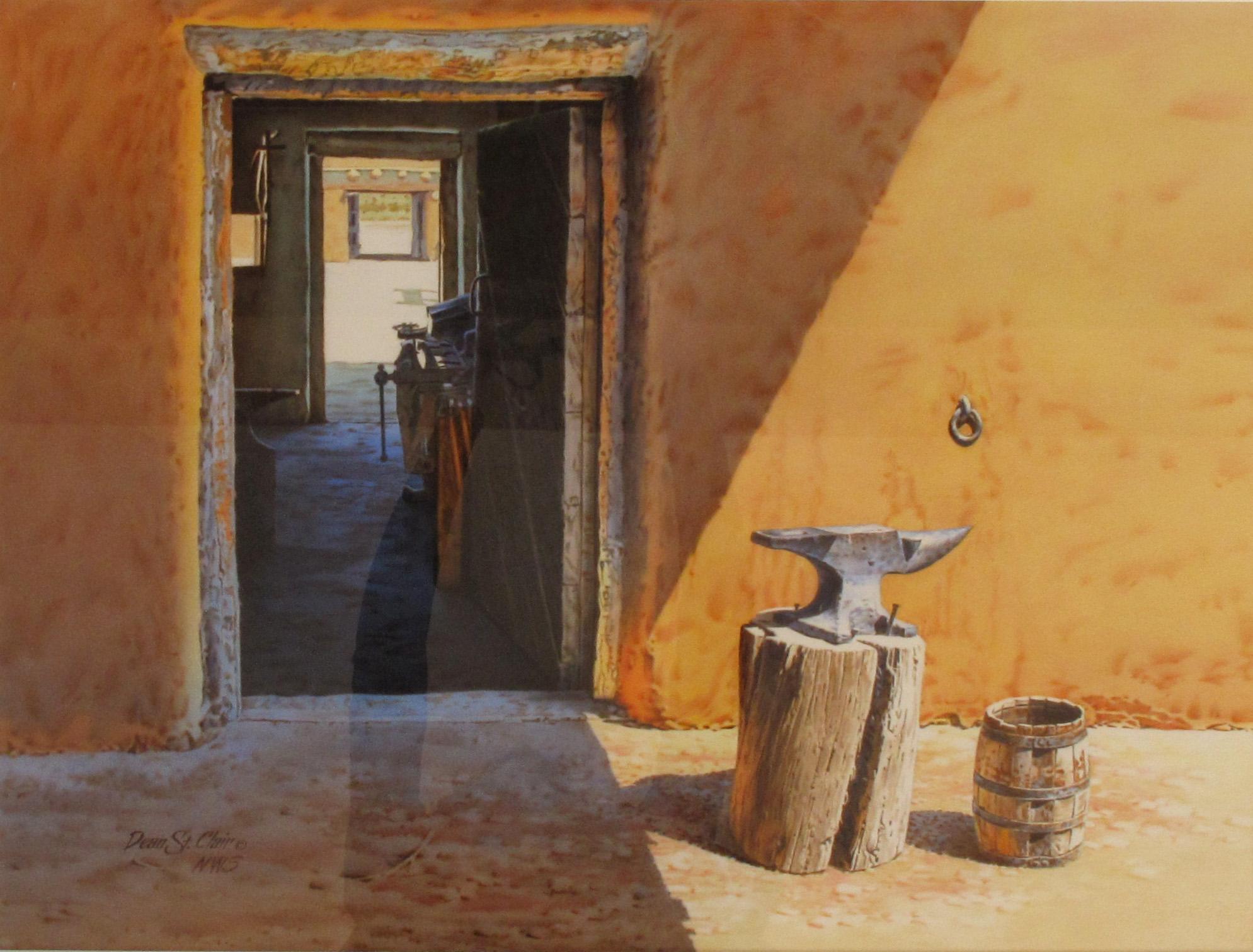 Passage Martinez Hacienda - Realist Painting by Dean St. Clair
