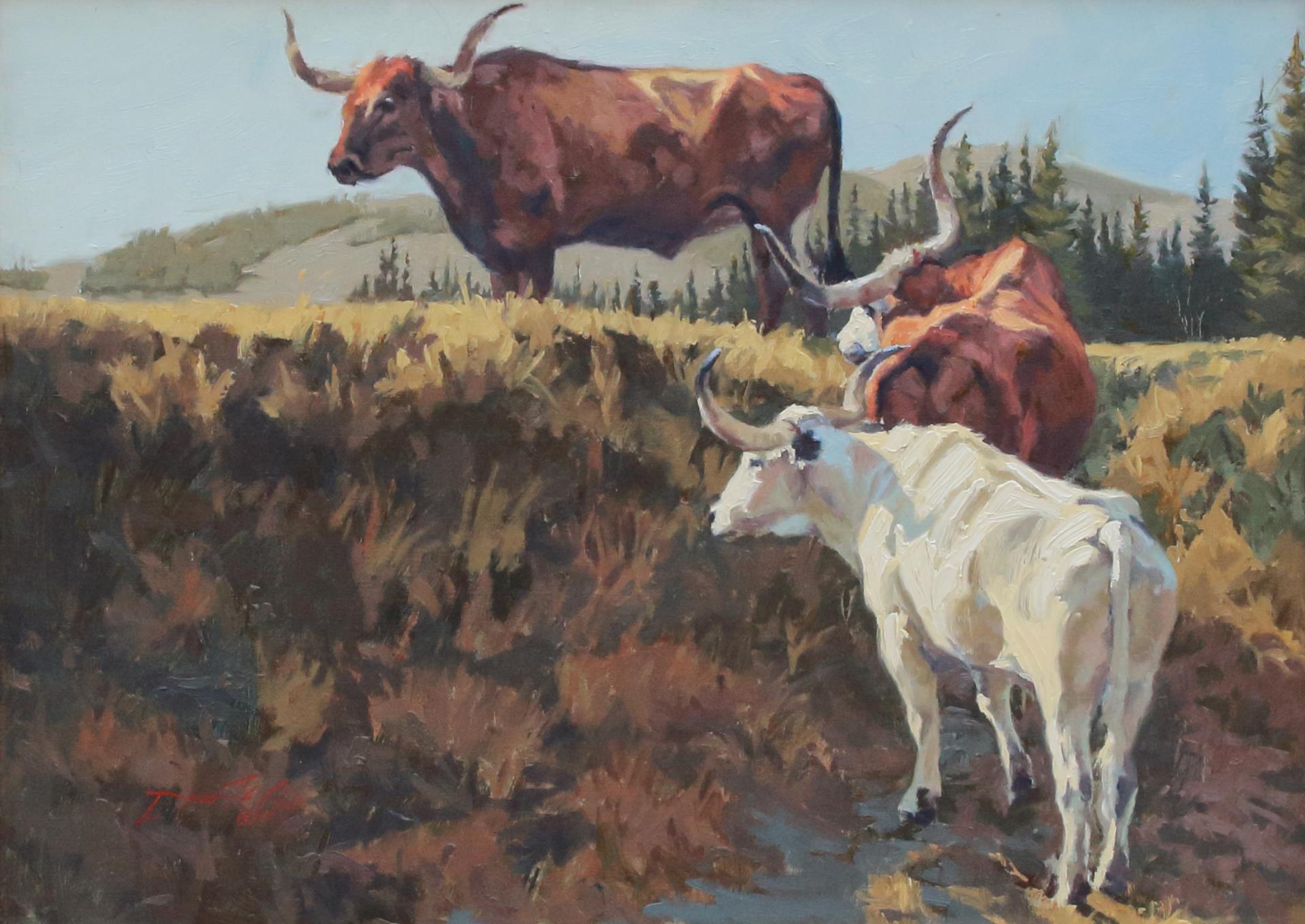 Tres Solteros (Impressionismus), Painting, von Dean St. Clair