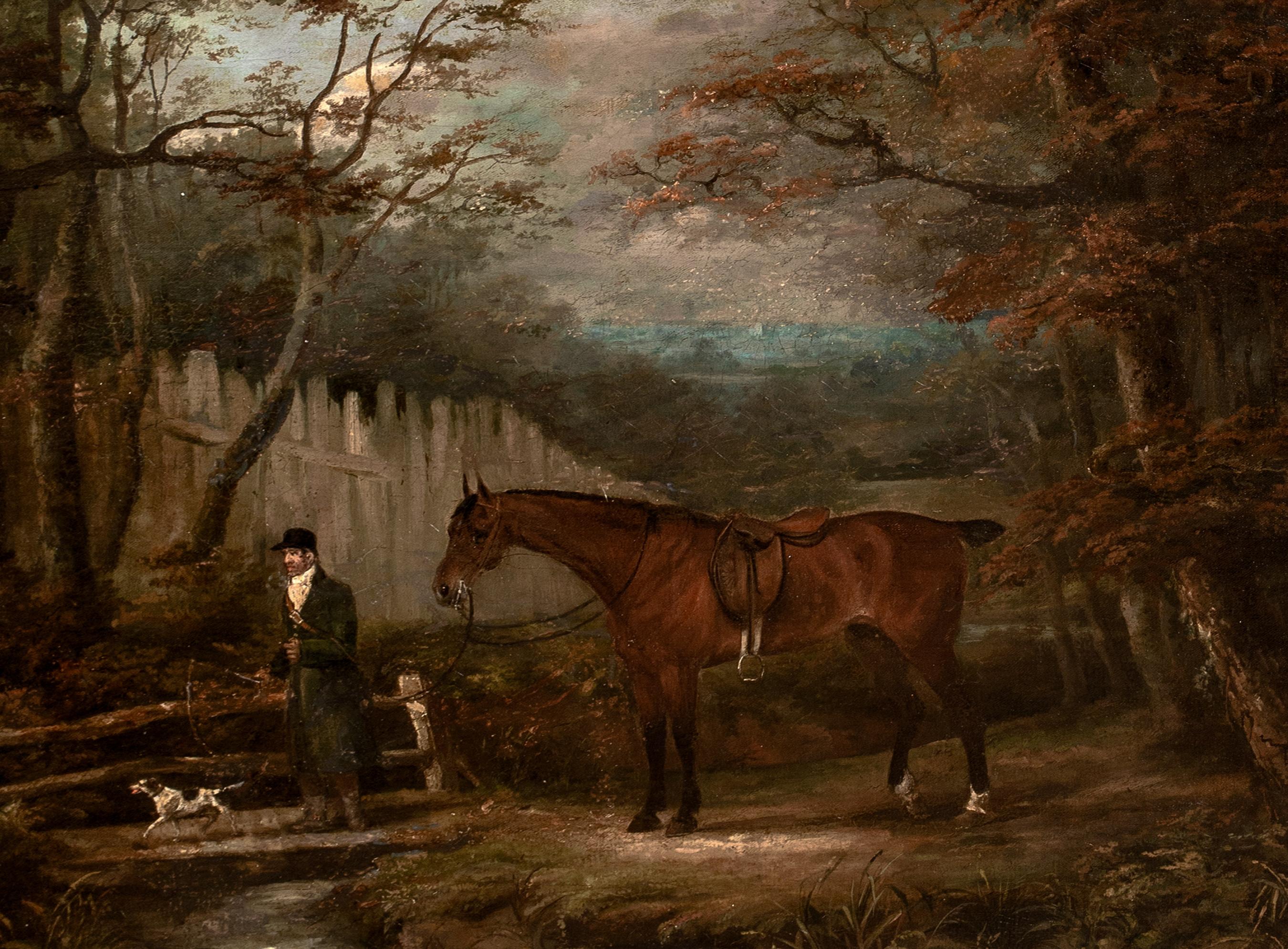 The Dismounted Hunter, Sir William Rowley, circa 1800 For Sale 1