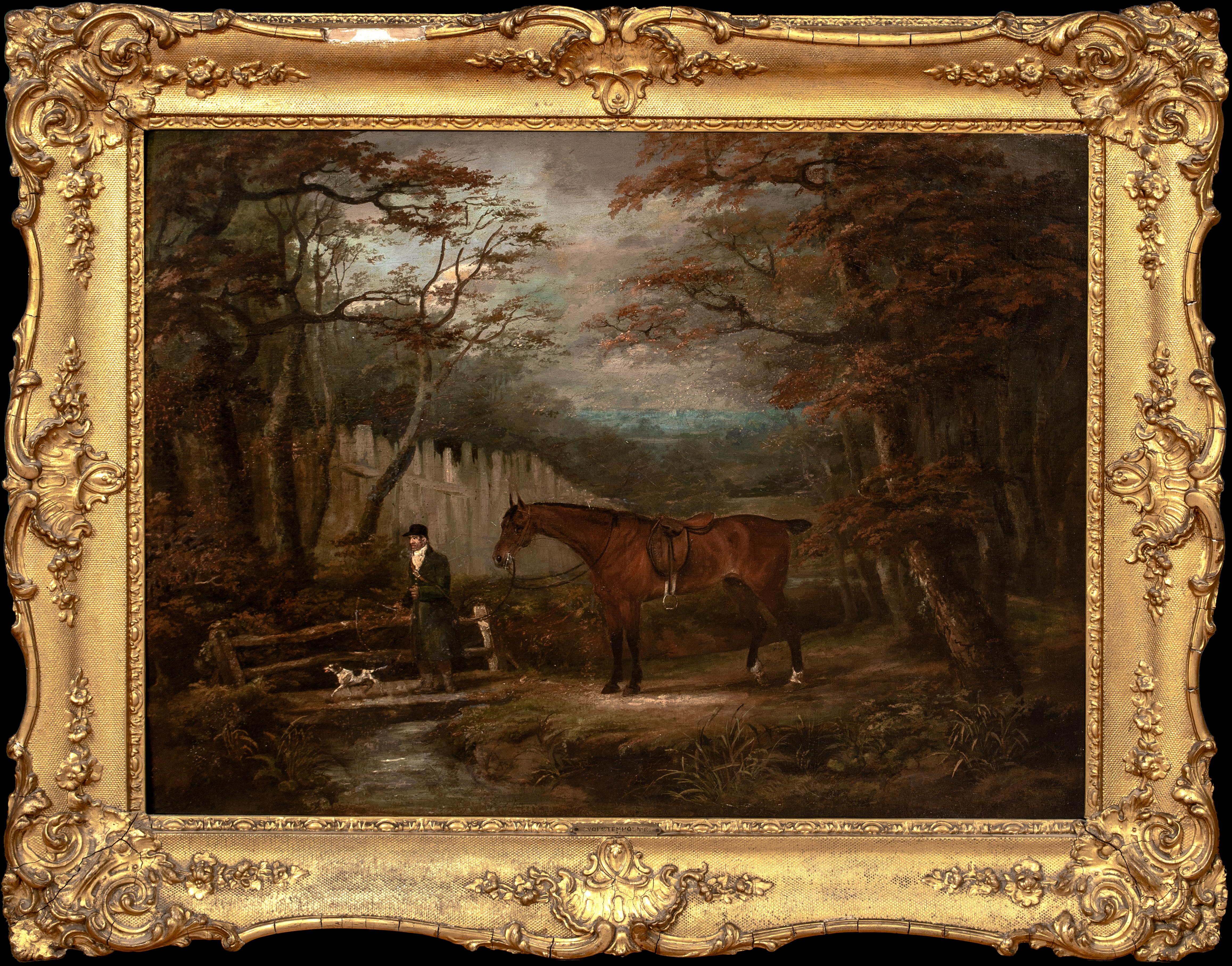 The Dismounted Hunter, Sir William Rowley, circa 1800  by DEAN WOLSTENHOLME