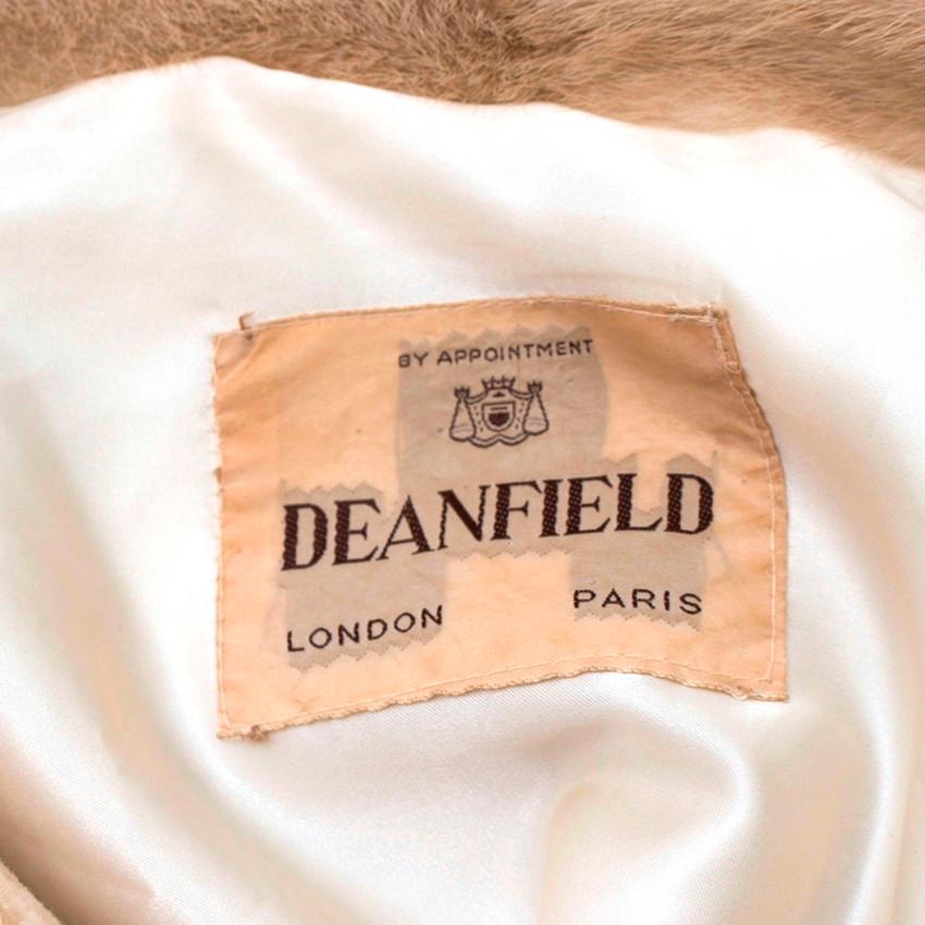 Women's Deanfield Bespoke Astrakhan Cropped Jacket with Mink Fur Collar - Size S For Sale