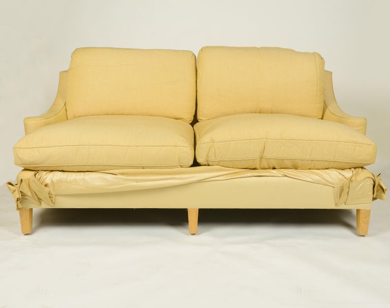 DeAngelis Silk TwoSeater Sofa For Sale at 1stDibs