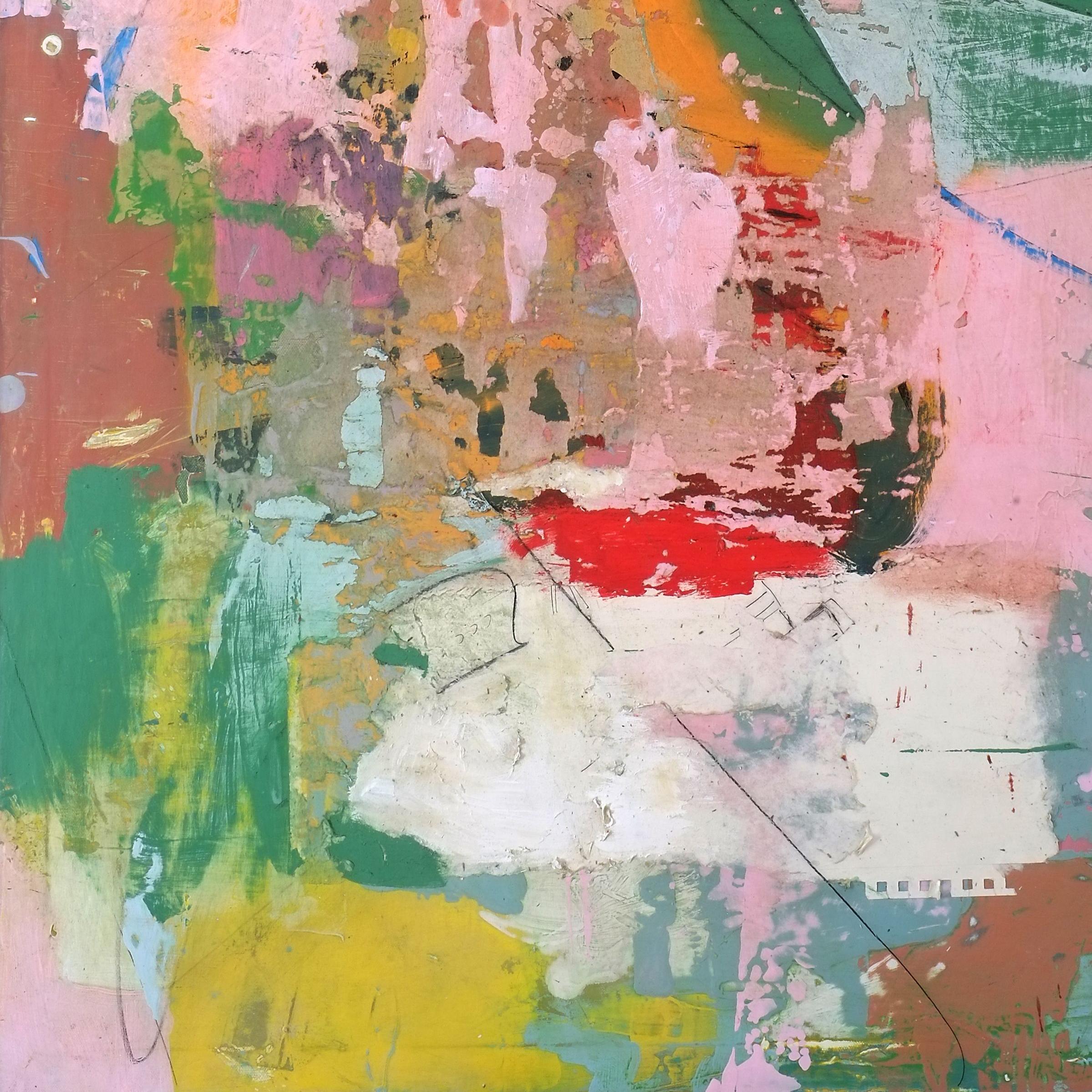 Sound Montage, Mixed Media on Canvas - Abstract Mixed Media Art by Deanna Fainelli