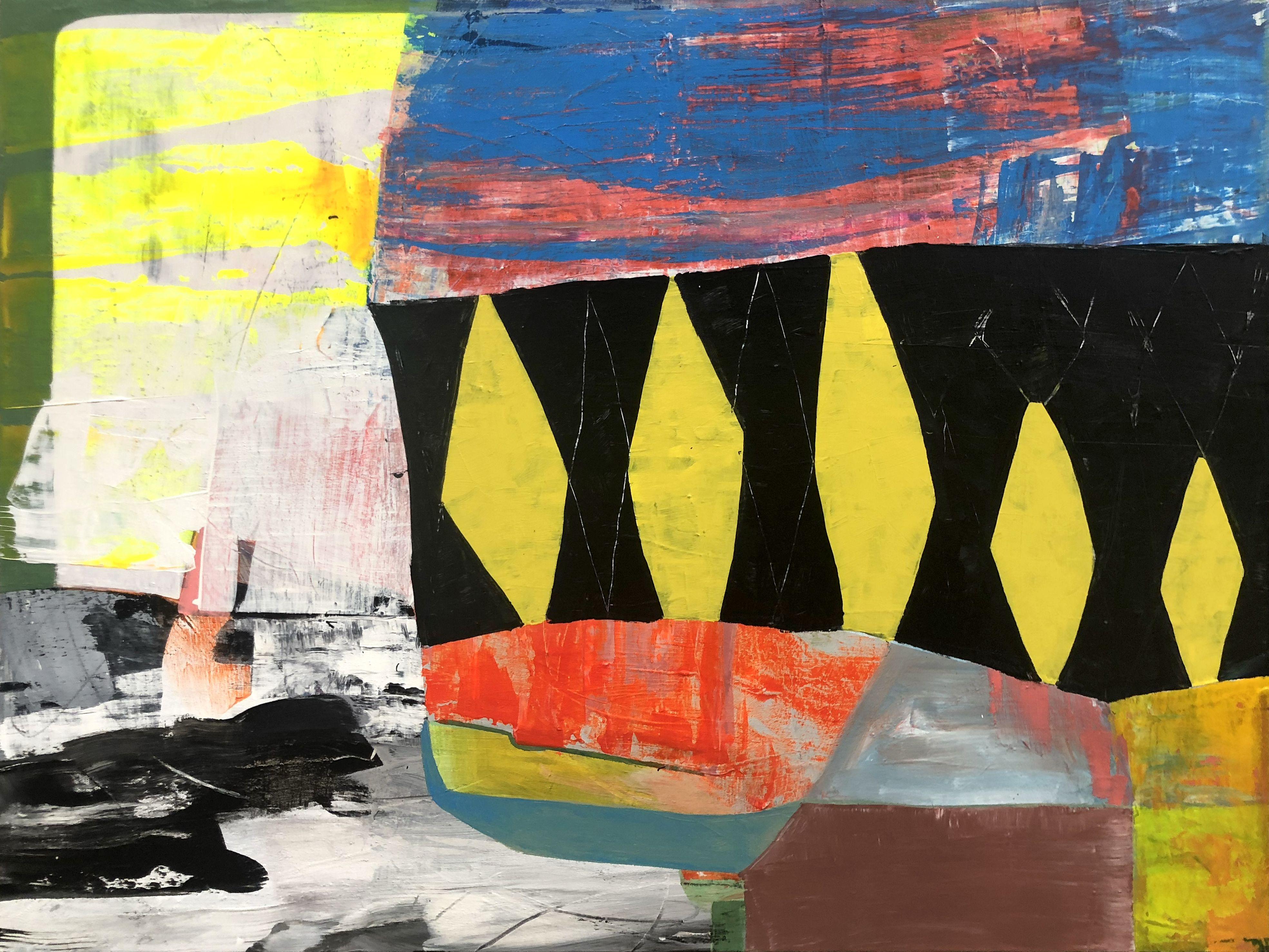 Deanna Fainelli Abstract Painting - Bliss Street, Painting, Acrylic on Canvas