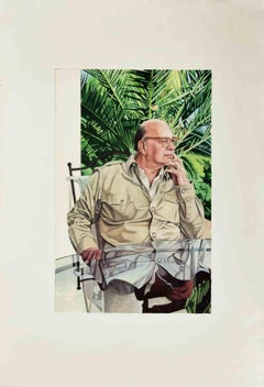Ritratto di Bettino Craxi - Serigrafia di Deanna Frosini - Anni '90