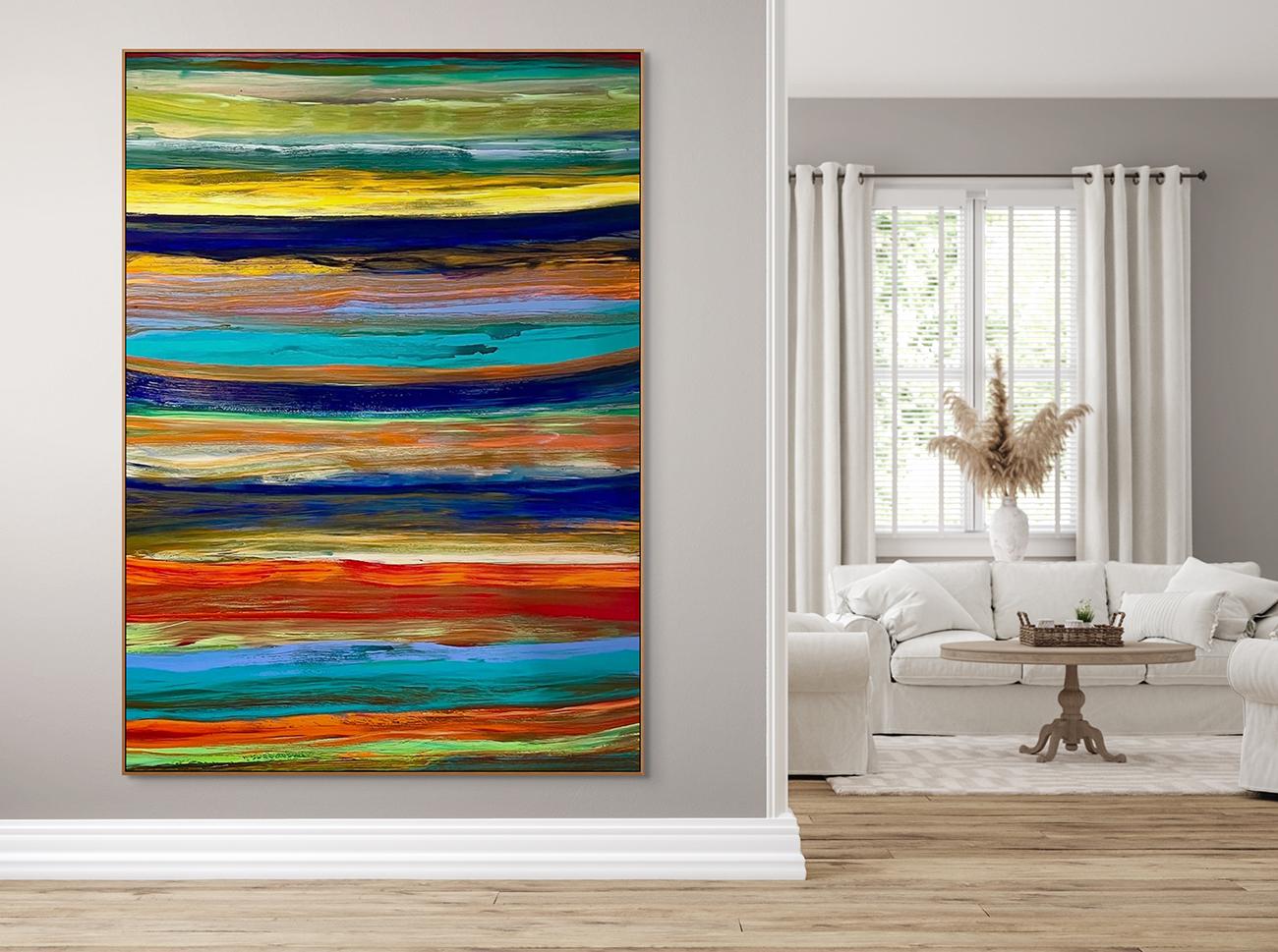 Begin Again (Pittura astratta) - Painting di Deanna Sirlin