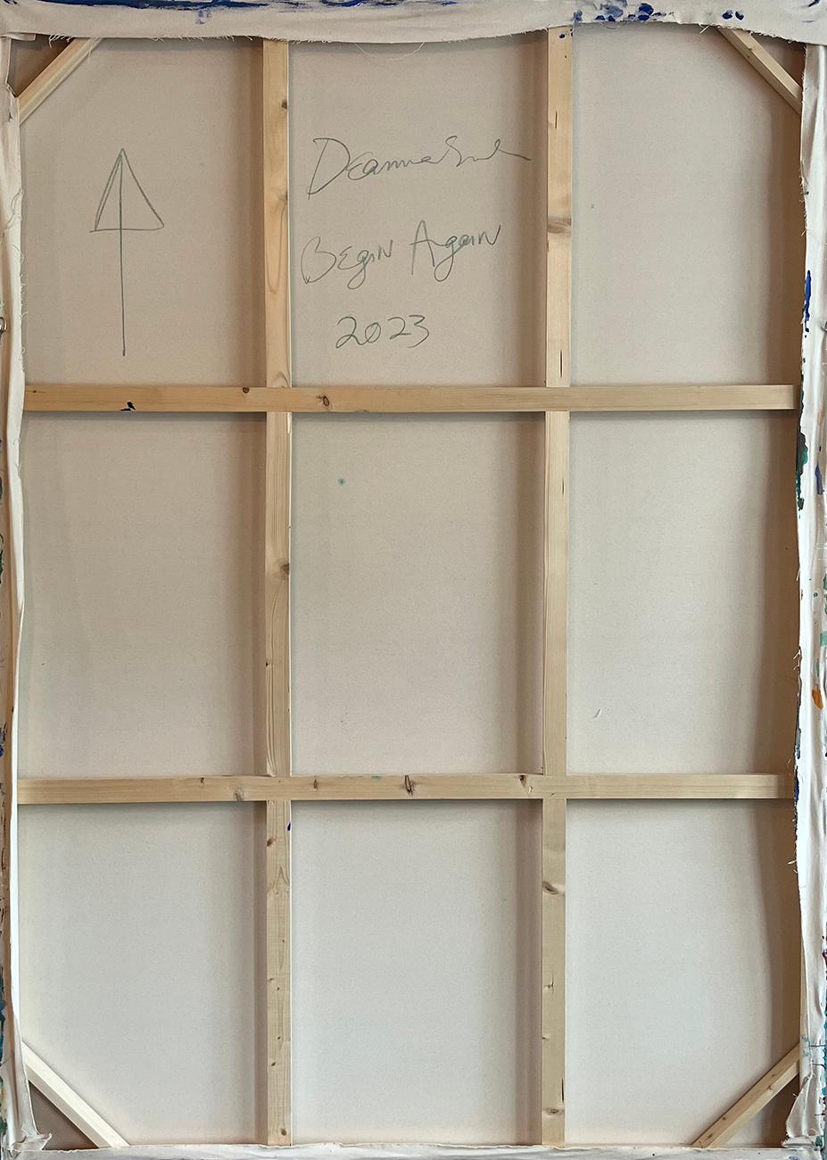Begin Again (Pittura astratta) - Painting Astratto di Deanna Sirlin