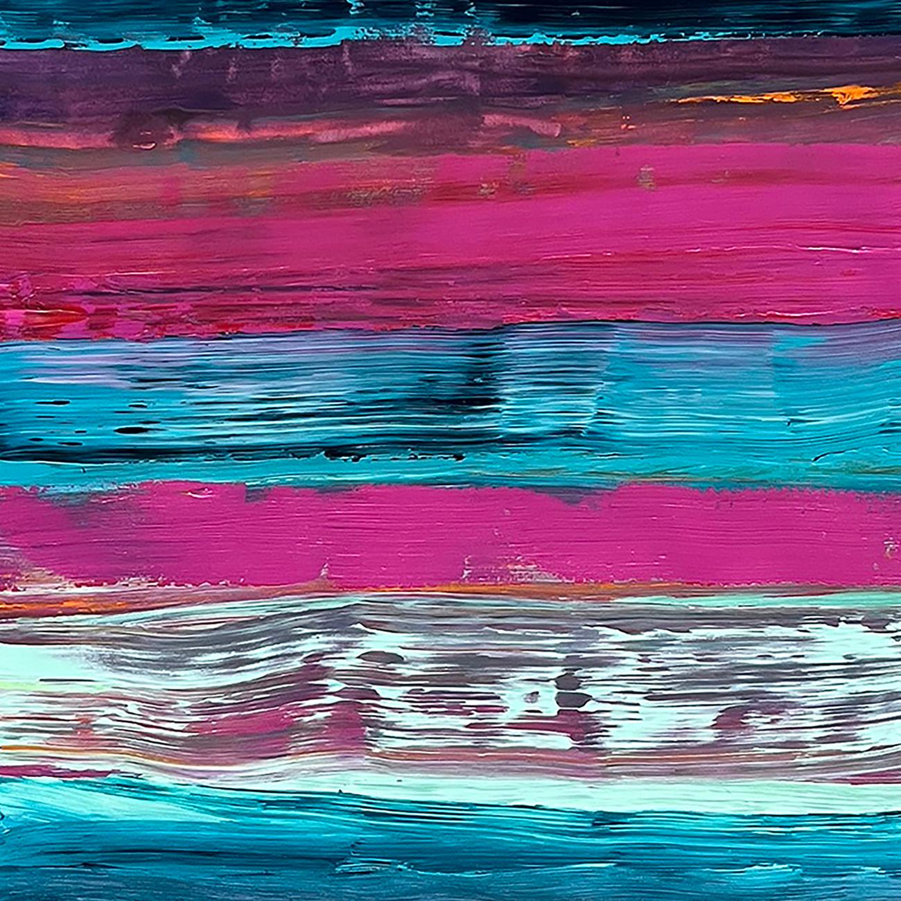 Quickening (pittura astratta) - Abstract Painting Blu di Deanna Sirlin