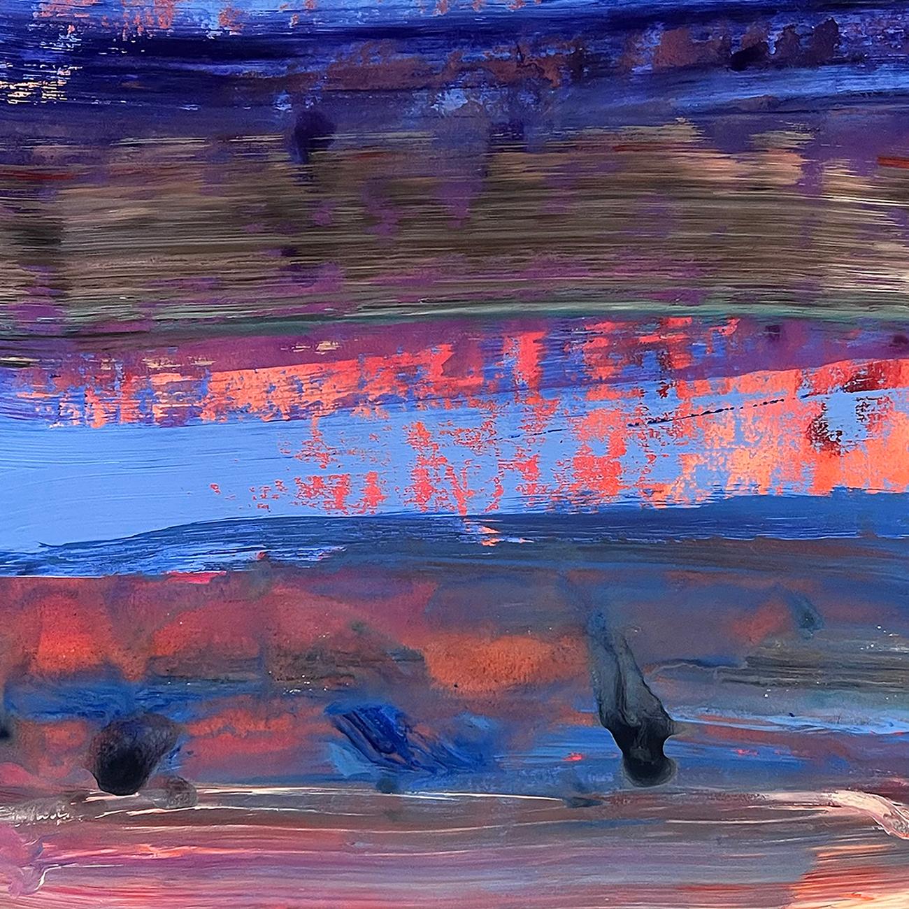Reach (Pittura astratta) - Abstract Painting Grigio di Deanna Sirlin