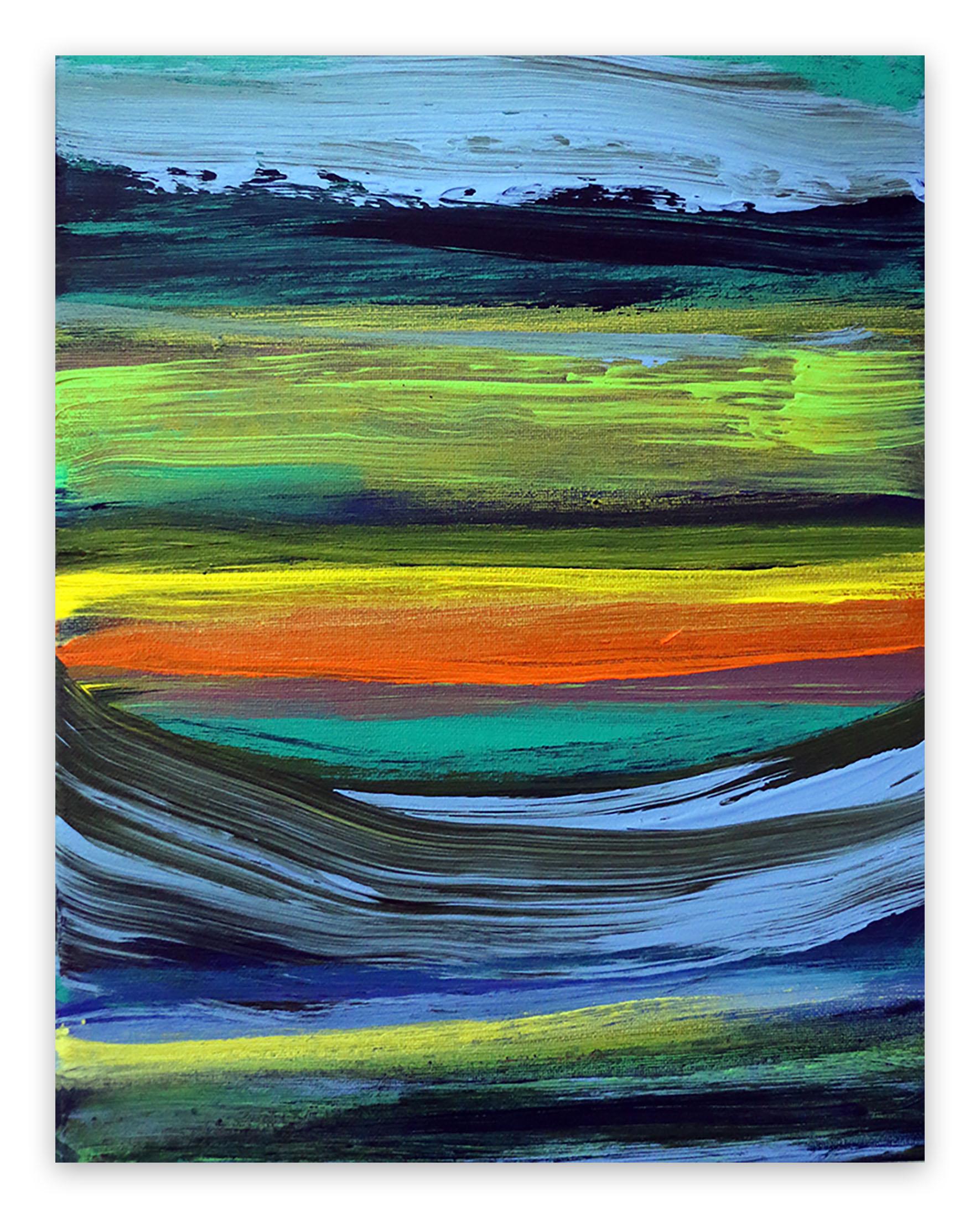 Deanna Sirlin Abstract Painting - Where to go (Abstract painting)