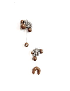 DEAR MOM Crystal Charm Earrings