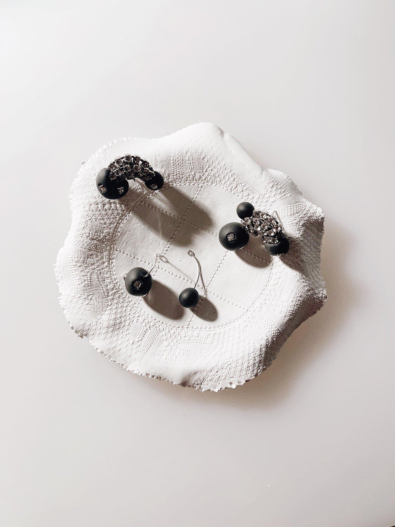 Arts and Crafts DEAR W, The most beautiful moment, Crystal Post Earrings For Sale