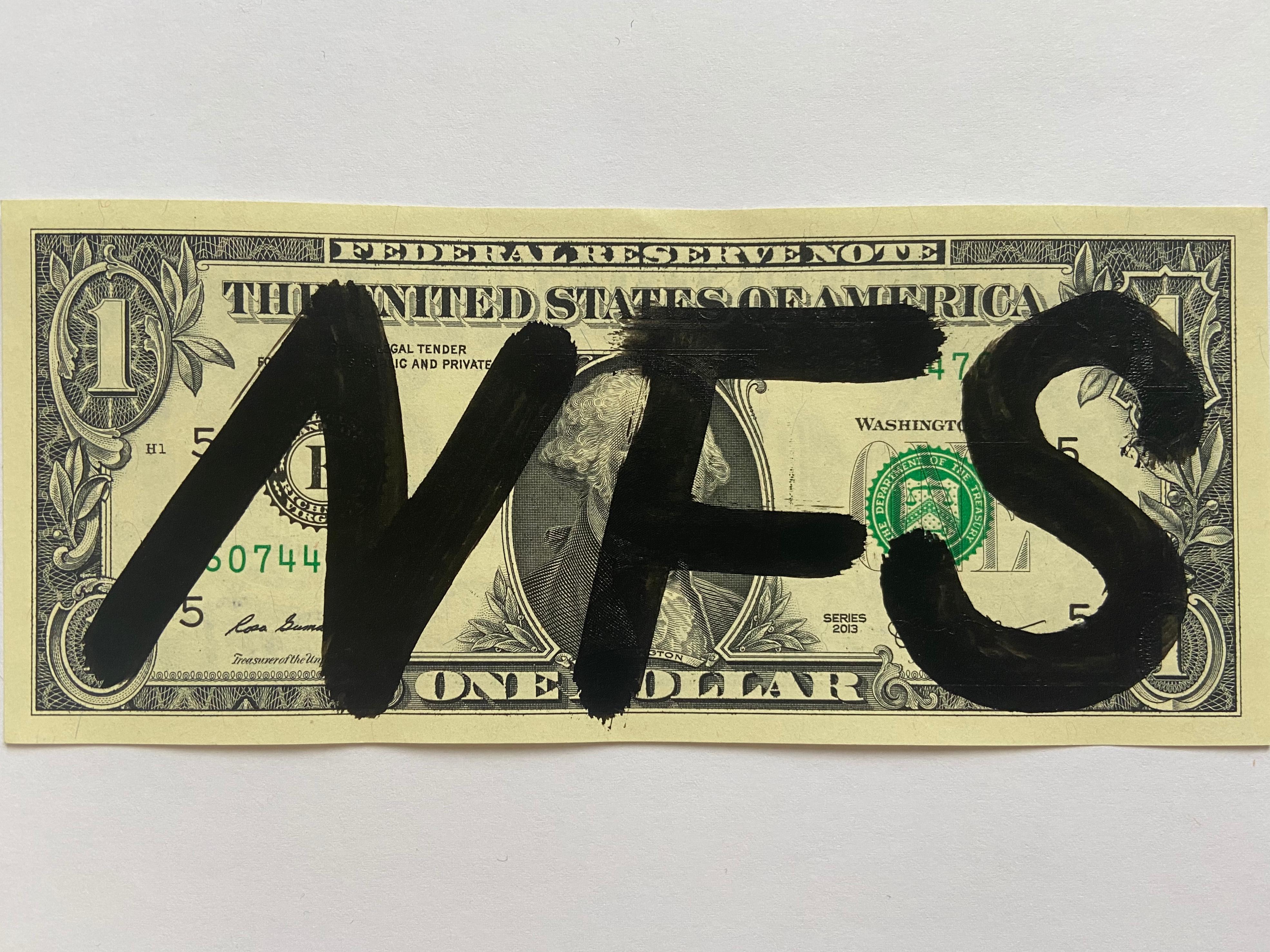 Death NYC
NFS
2017
Gluing on 1 dollar notes
Signed by the artist
Size: 7 x 15.5 cm
Original copy, delivered with certificate of authenticity and stamp of the artist
Perfect condition 
99 euros