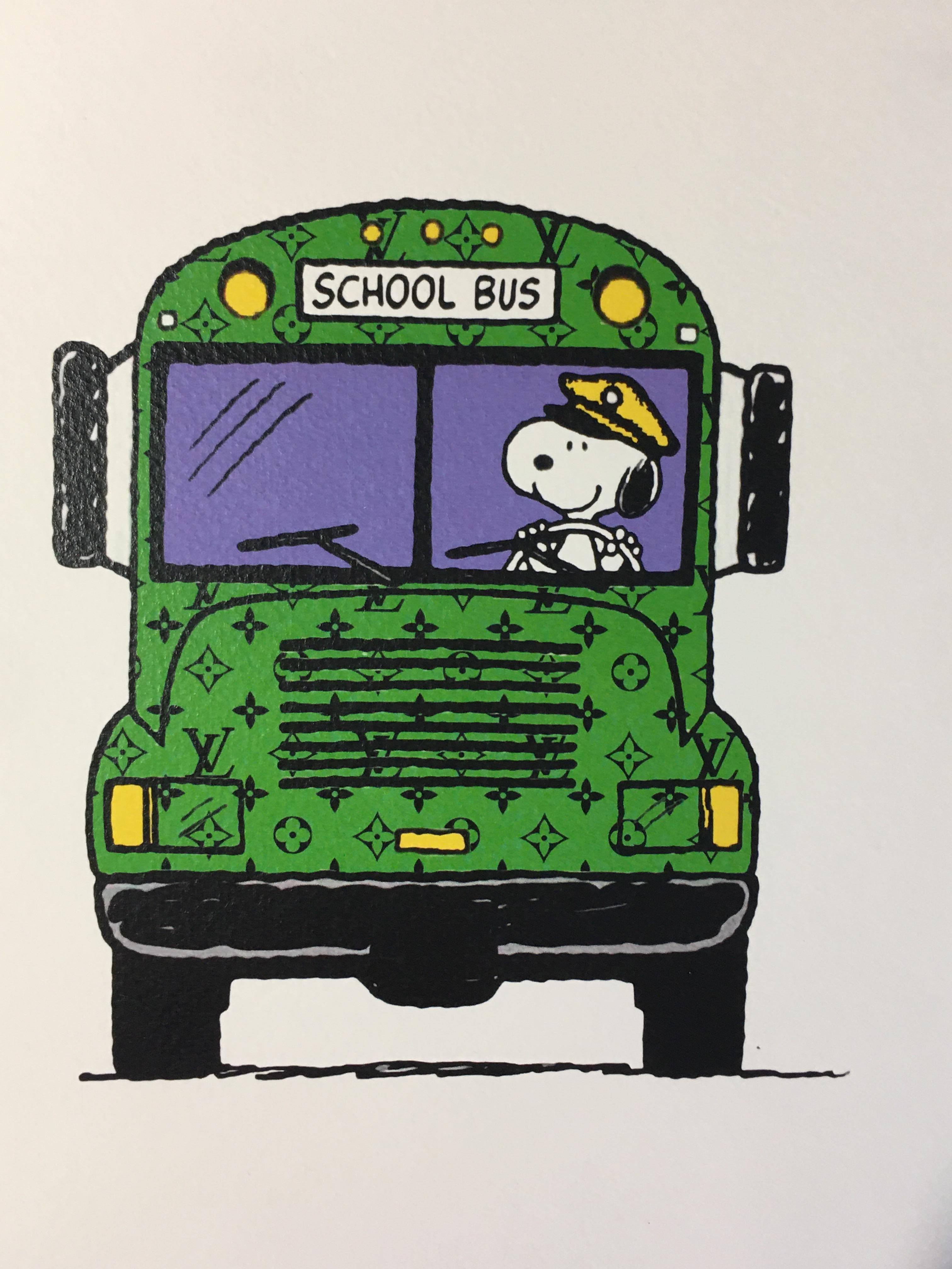 snoopy school bus