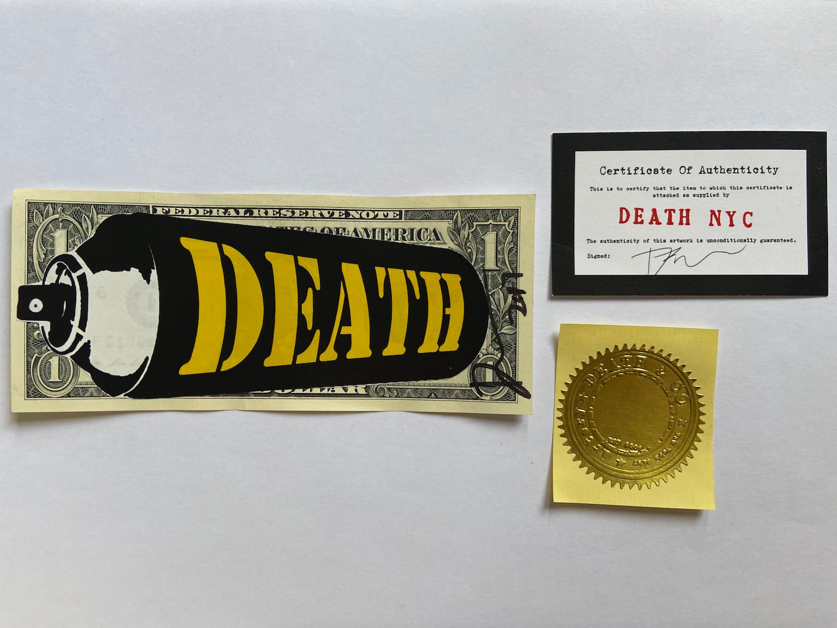 Death NYC SPRAY MORTE GIALLO 2017 in vendita 1